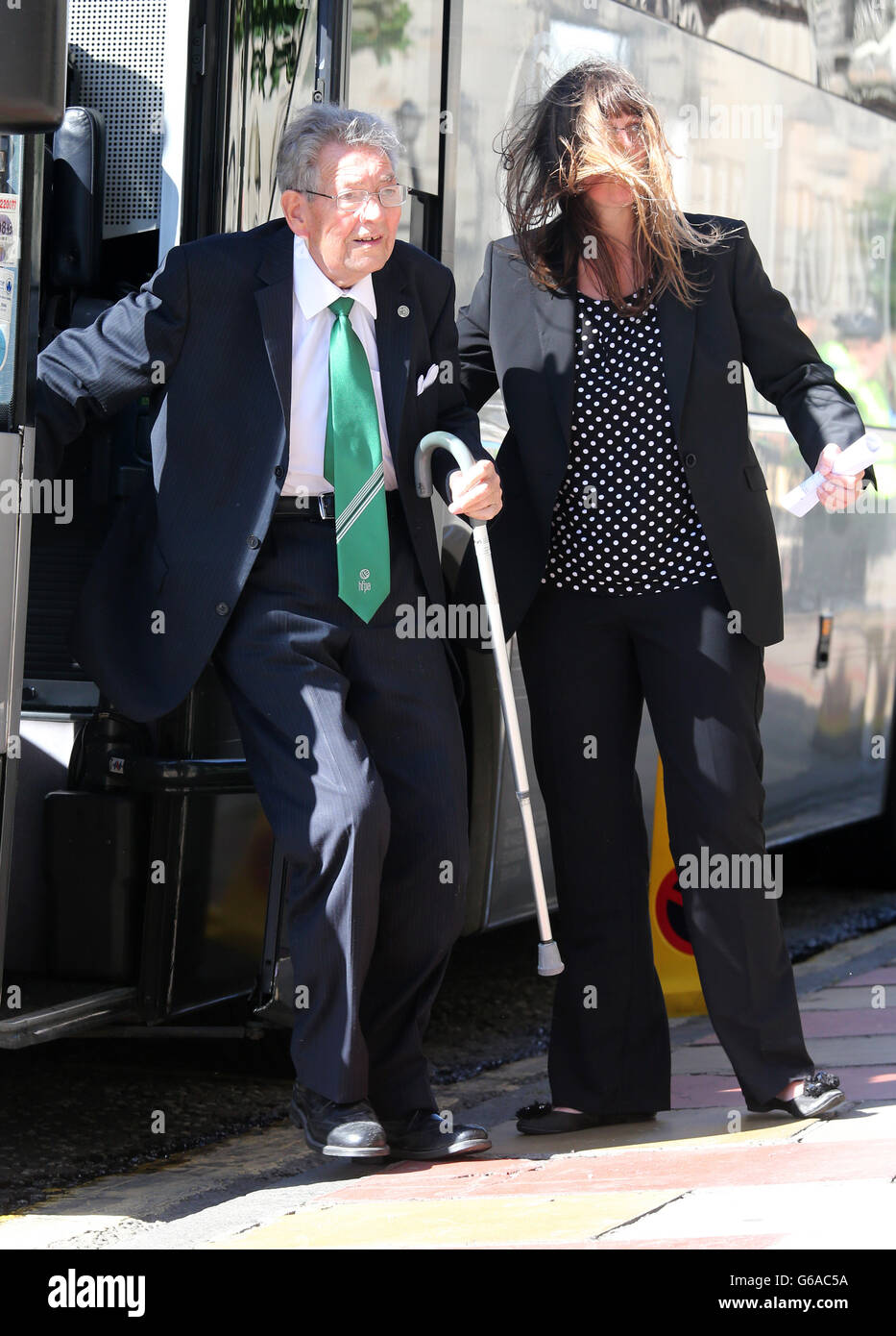 Lawrie Reilly funeral Stock Photo Alamy