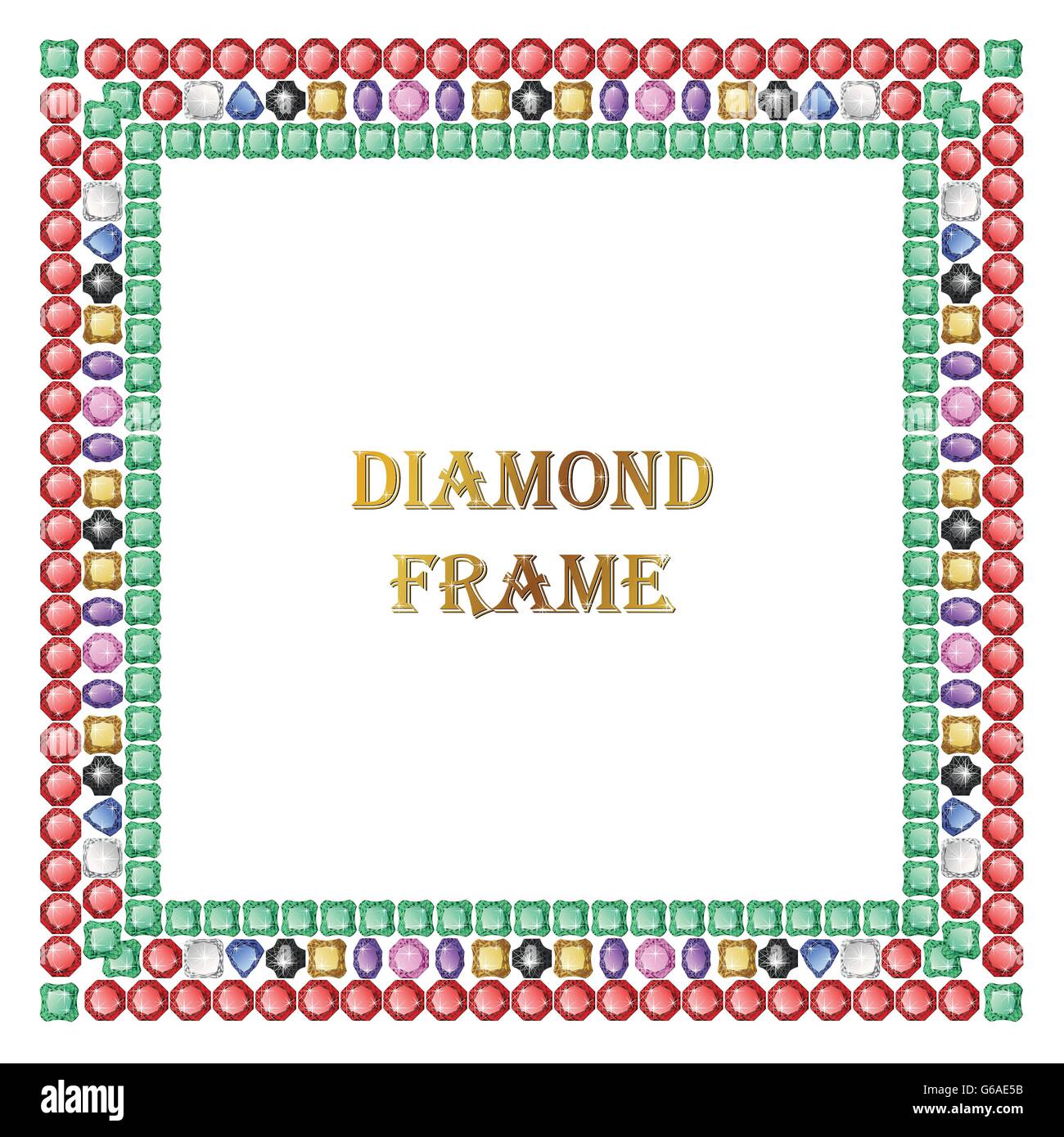 Diamond square frame Stock Vector Image & Art - Alamy