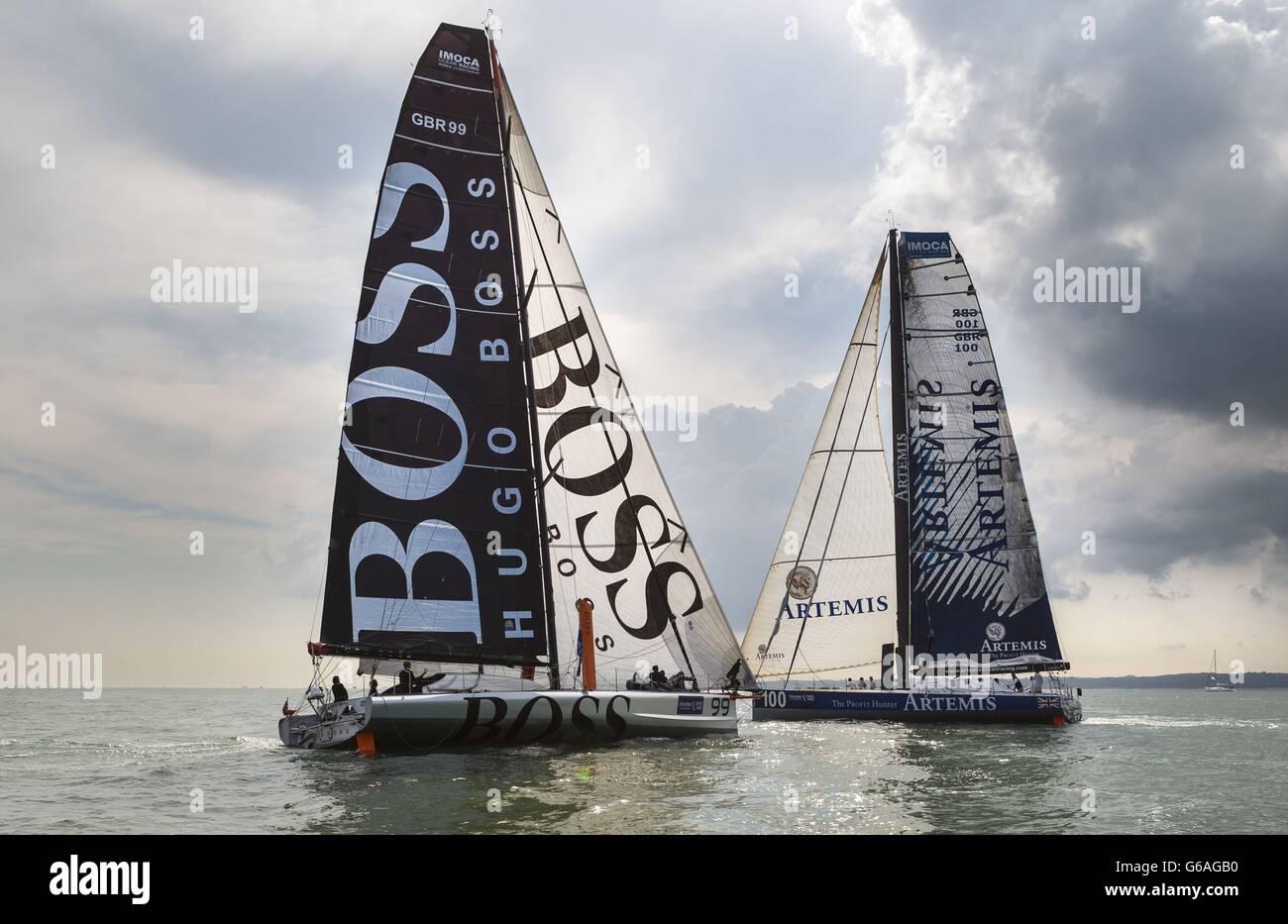 Hugo boss racing yacht hi-res stock photography and images - Alamy