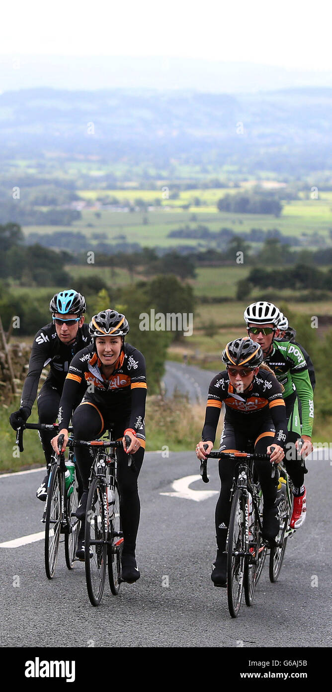Cycling Ride With Brad Sportive Lancashire Stock Photo Alamy