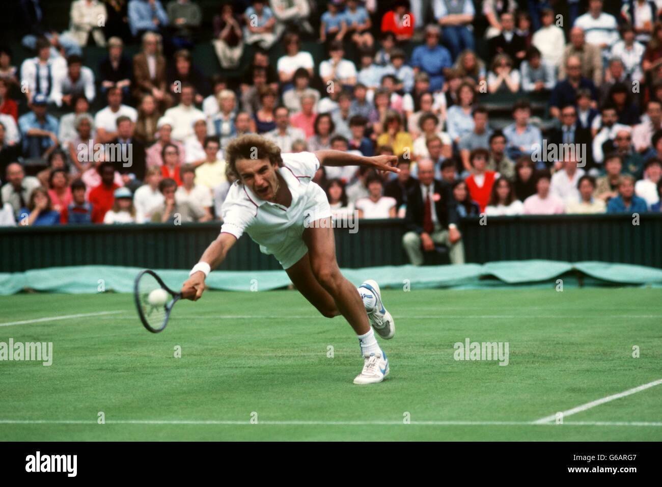 Wimbledon Tennis. Mats Wilander Stock Photo Alamy