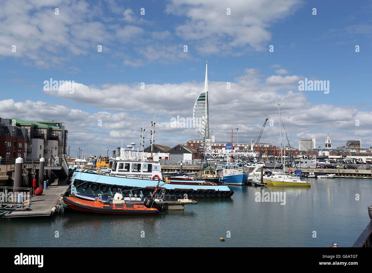 A General view of Spinnaker Tower in Portsmouth Stock Photo