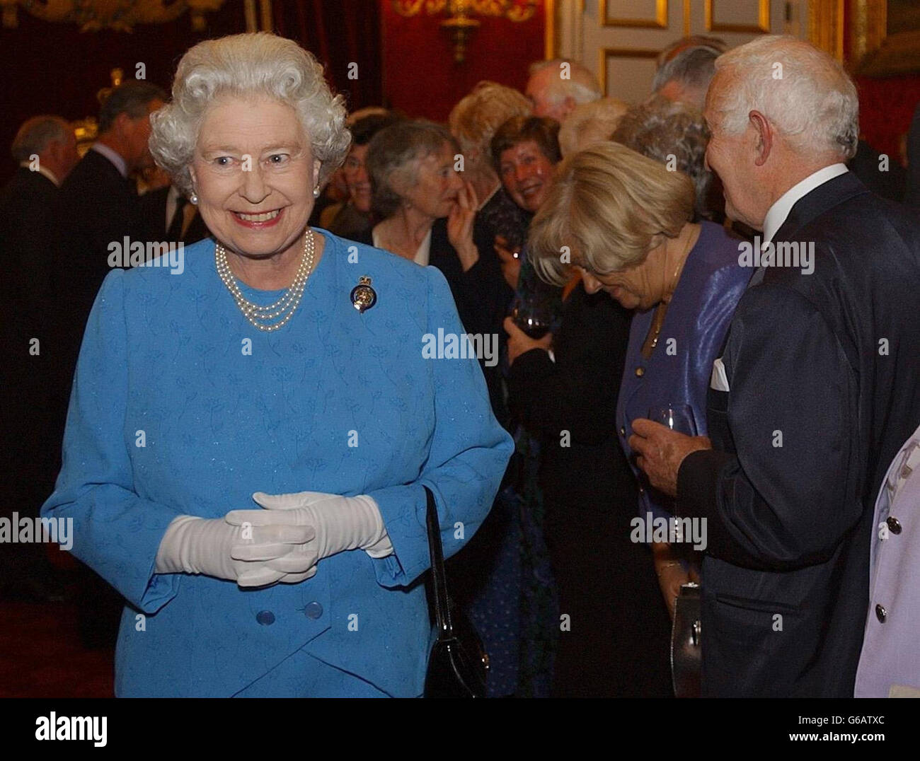 Britain's Queen Elizabeth II attends a reception for the Association of ...