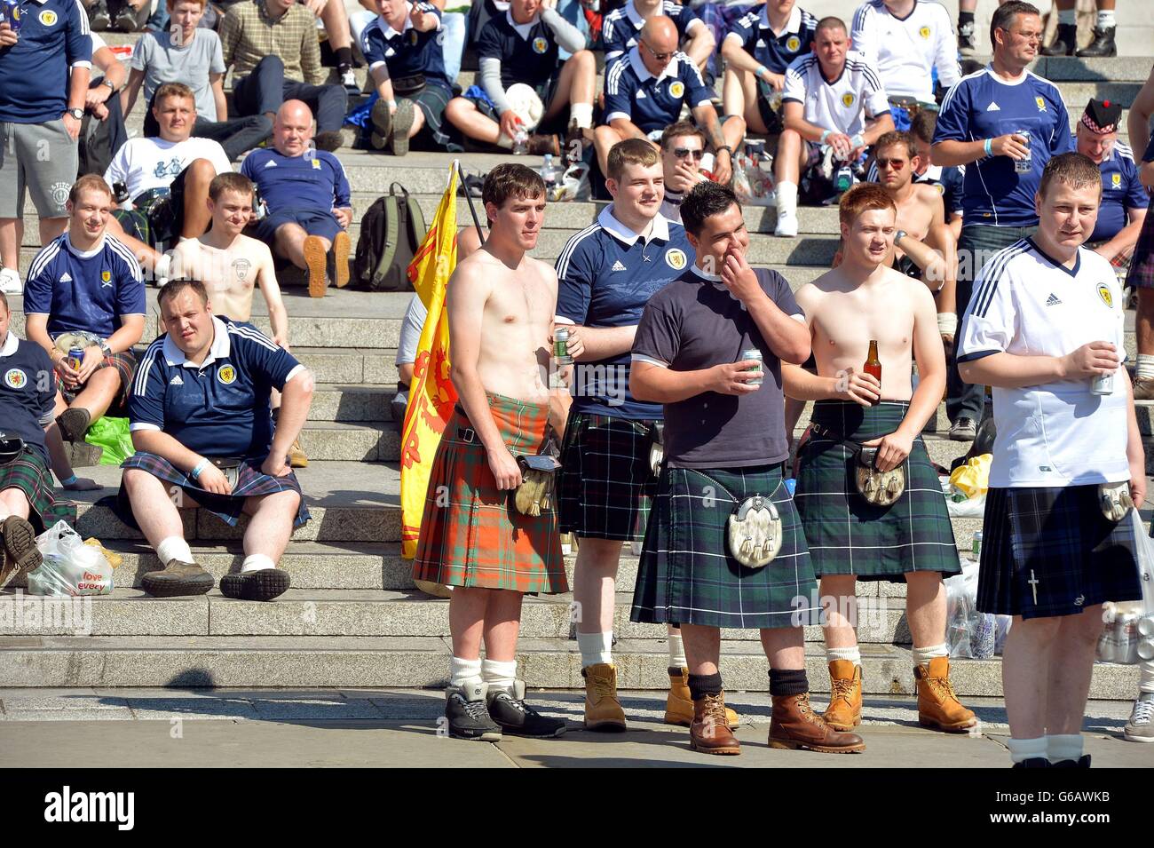 tartan-army-in-london-stock-photo-alamy