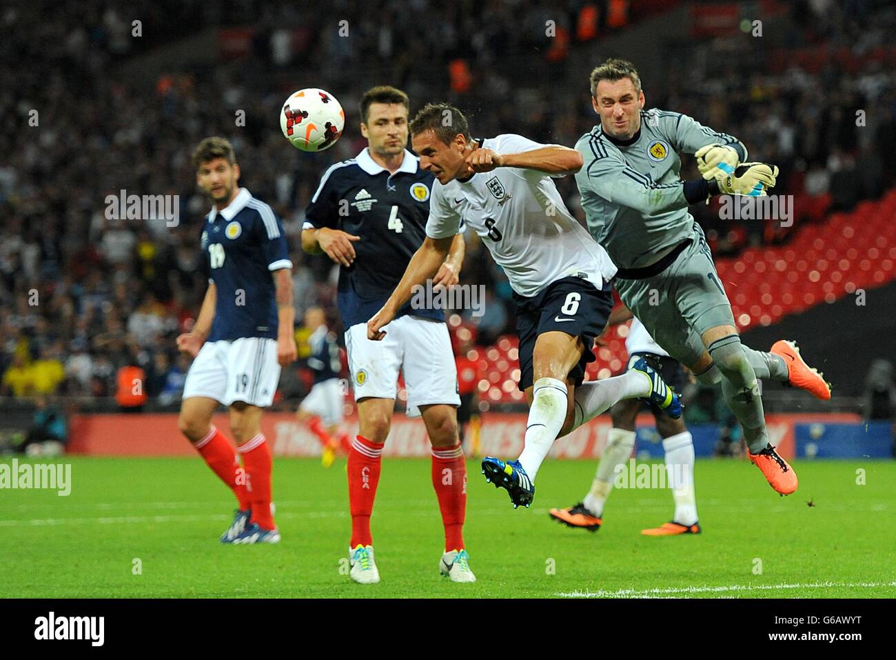 Soccer - Vauxhall International Friendly - England v Scotland - Wembley Stadium Stock Photo