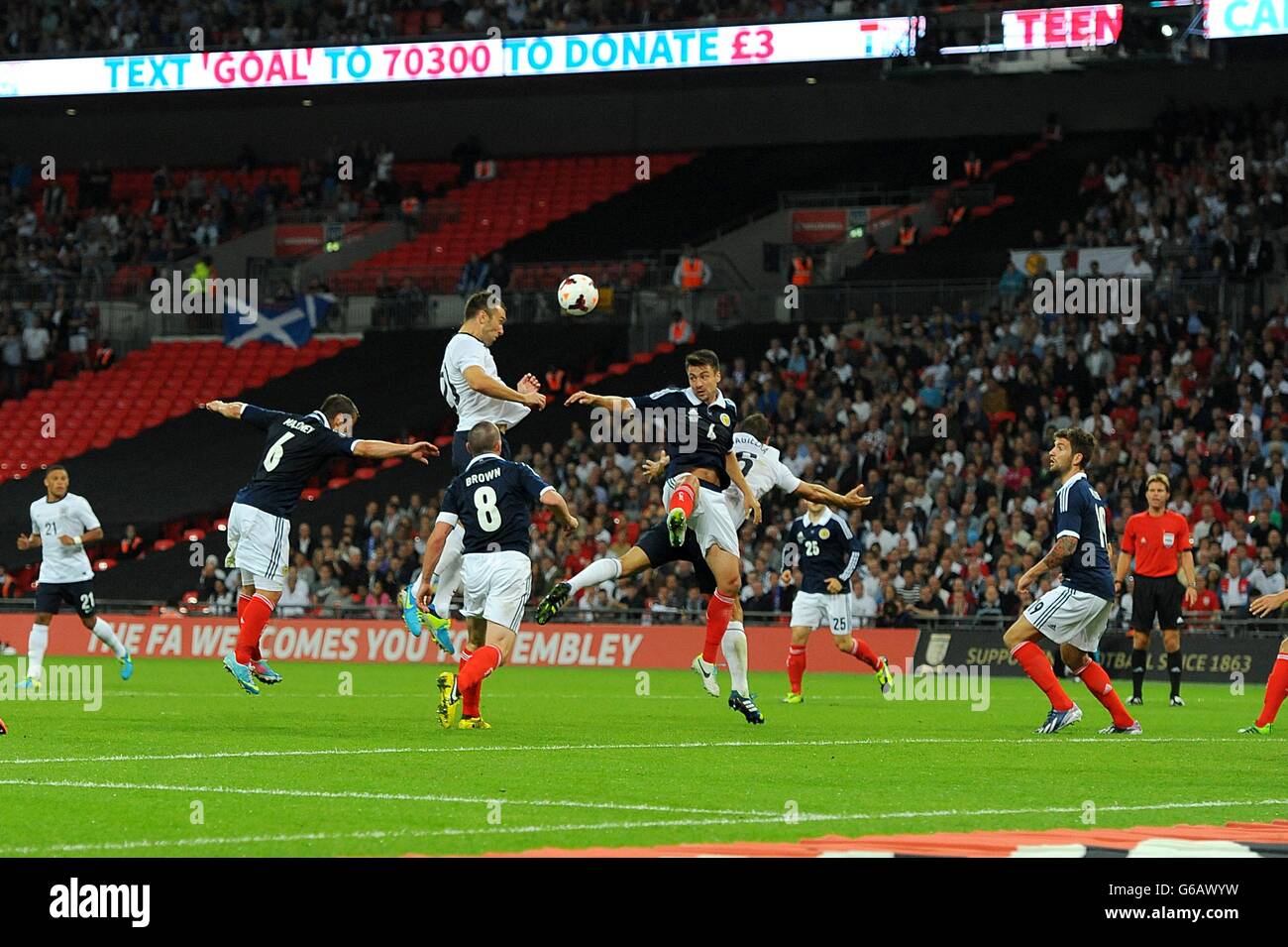 Soccer - Vauxhall International Friendly - England v Scotland - Wembley Stadium Stock Photo