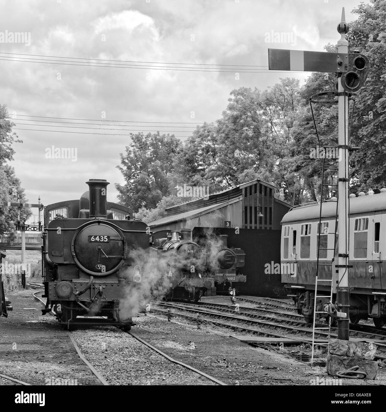 Great Western Railways British Steam Locomotive Class 5700 6435 0-6-0 ...