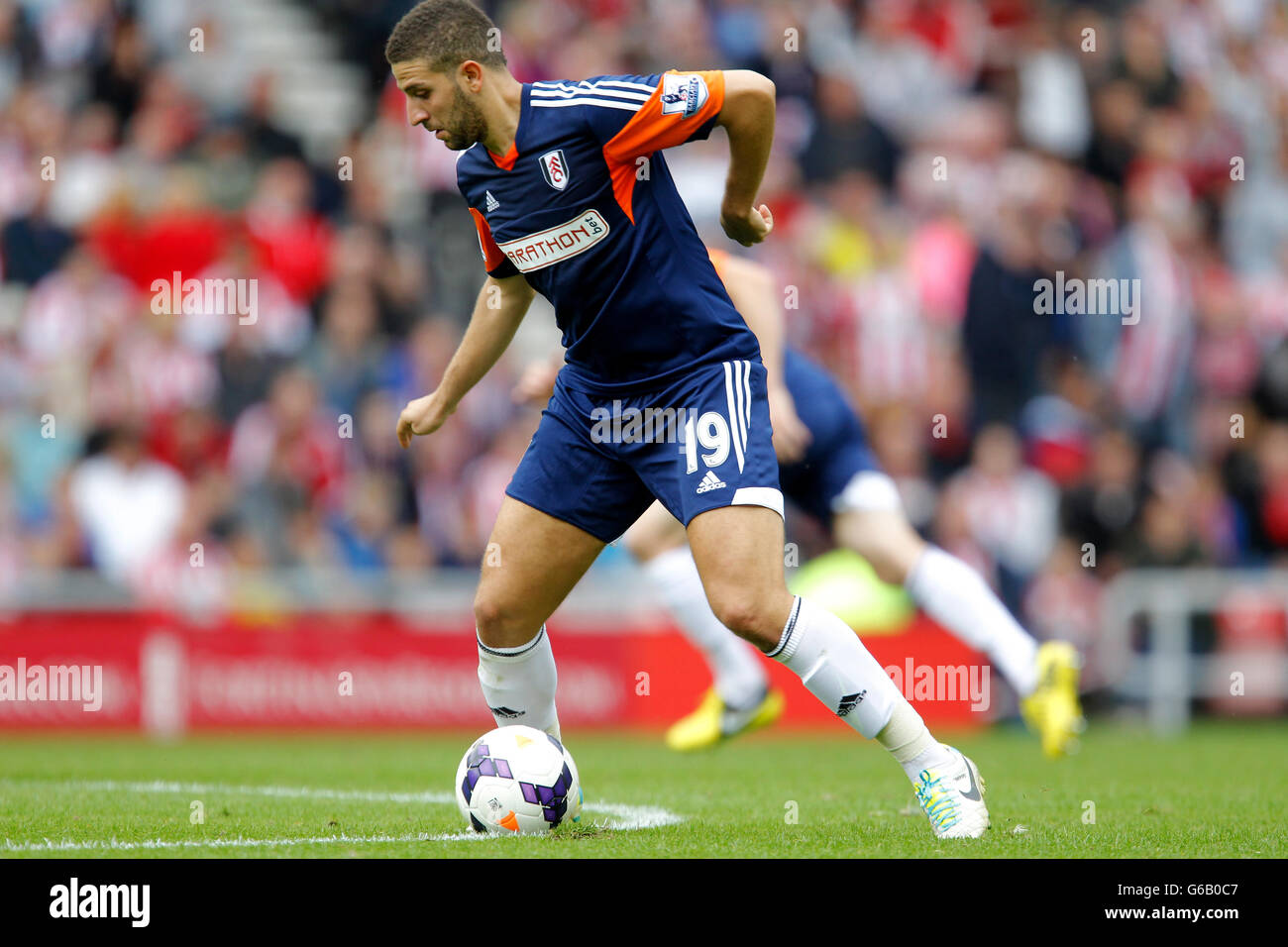Soccer - Barclays Premier League - Sunderland v Fulham - Stadium of Light. Adel Taarabt, Fulham Stock Photo