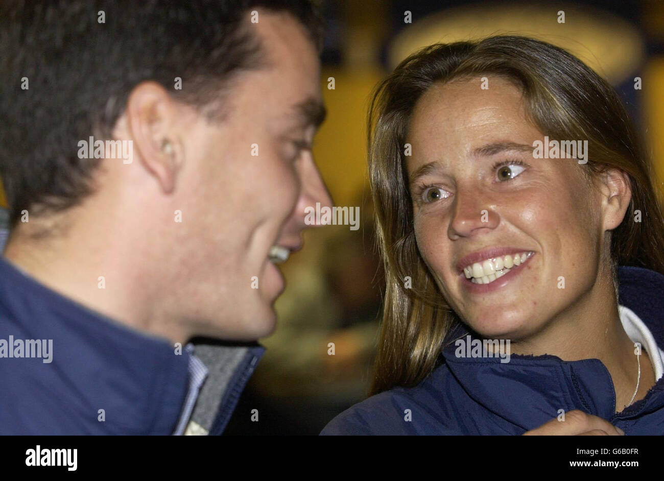 Emma Richards Returns Home Stock Photo Alamy