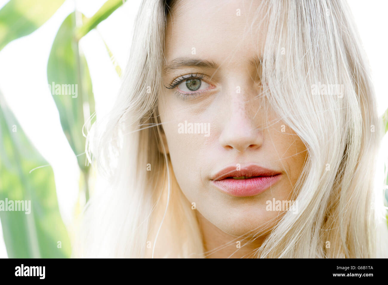 Young woman outdoors, portrait Stock Photo