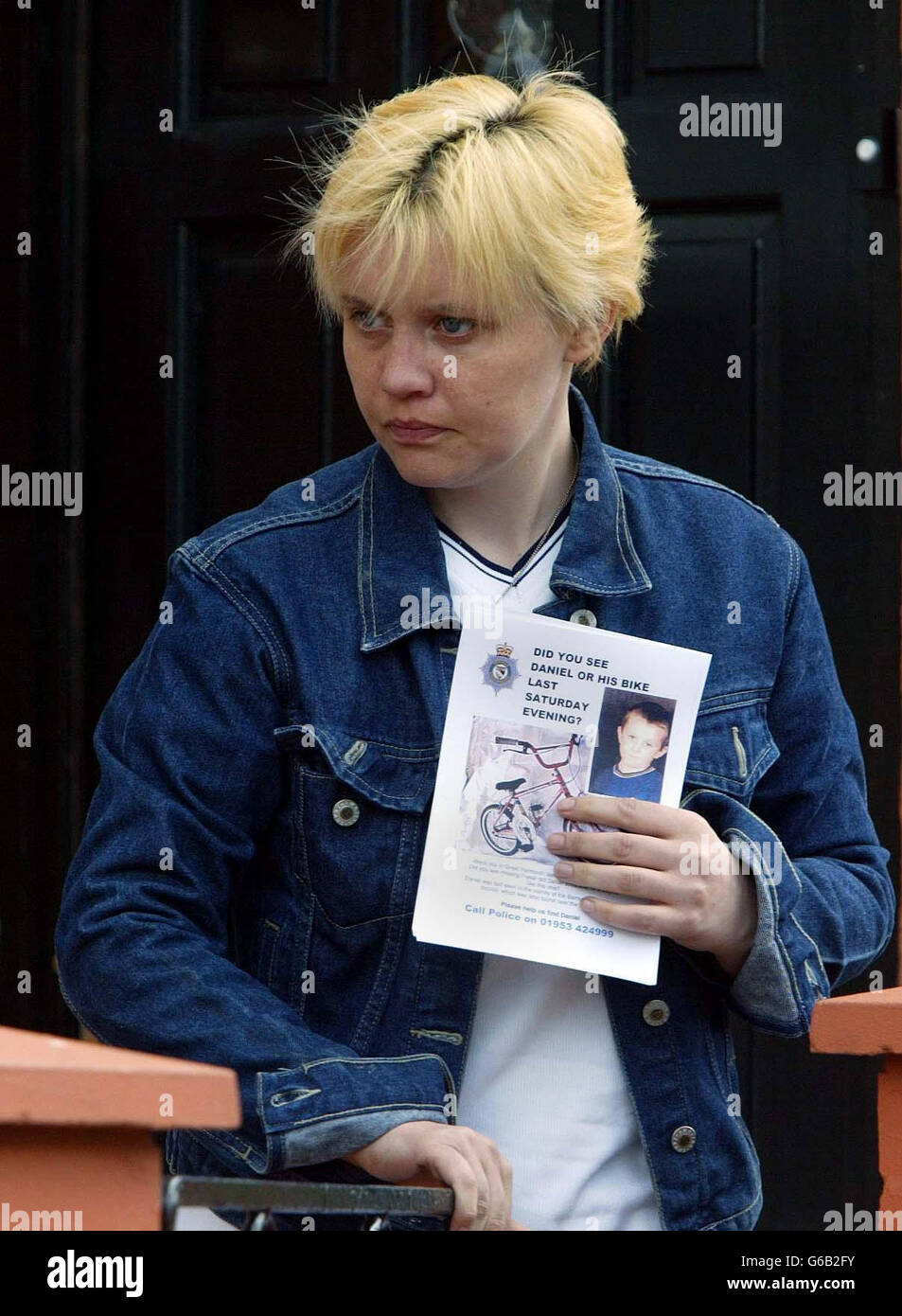 Paula Entwistle, the mother of missing boy Daniel Entwistle, delivers