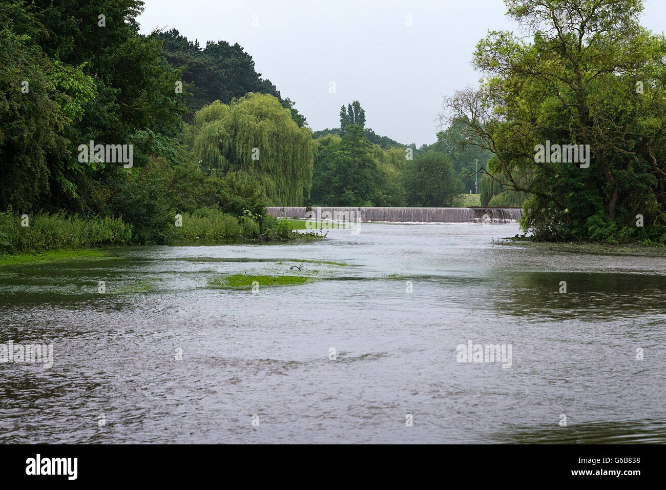 Wewlyn Garden City Lagoon Point of Interest During A Flash Flood Stock Photo