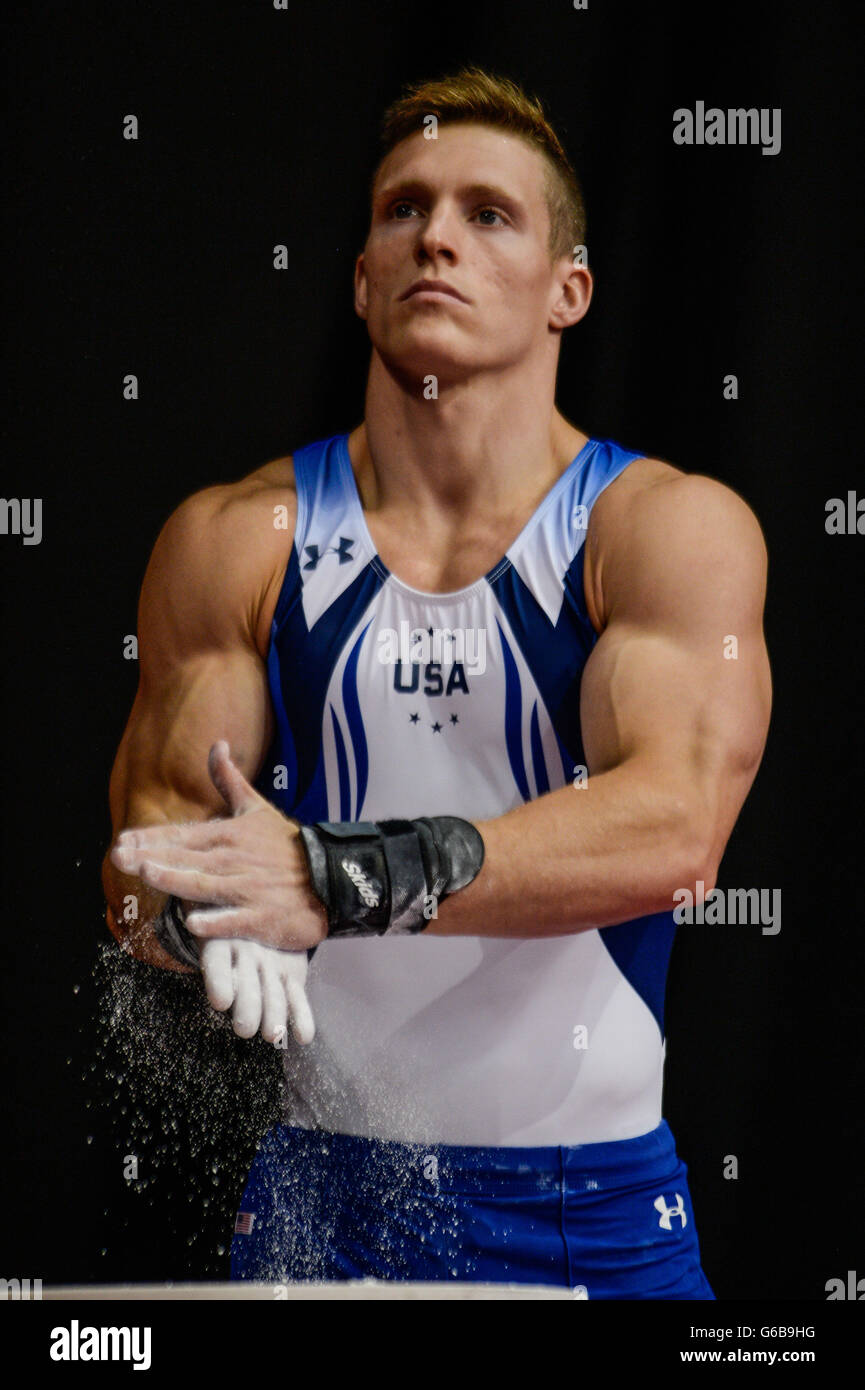 St. Louis, Missouri, USA. 23rd June, 2016. STEVEN LEGENDRE prepares to