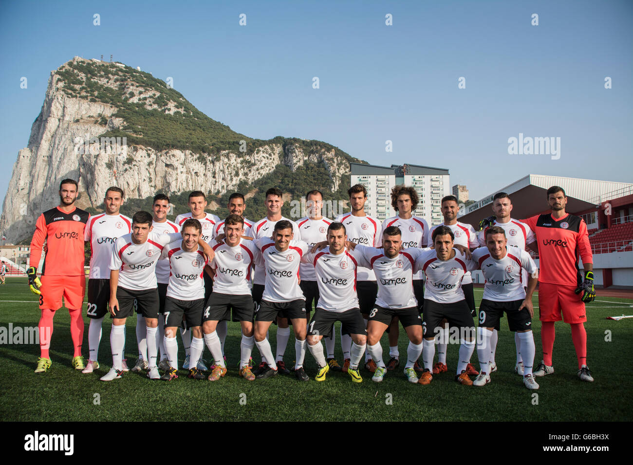 Gibraltar 24th June 2016 Pictured the full squad of Gibraltar's