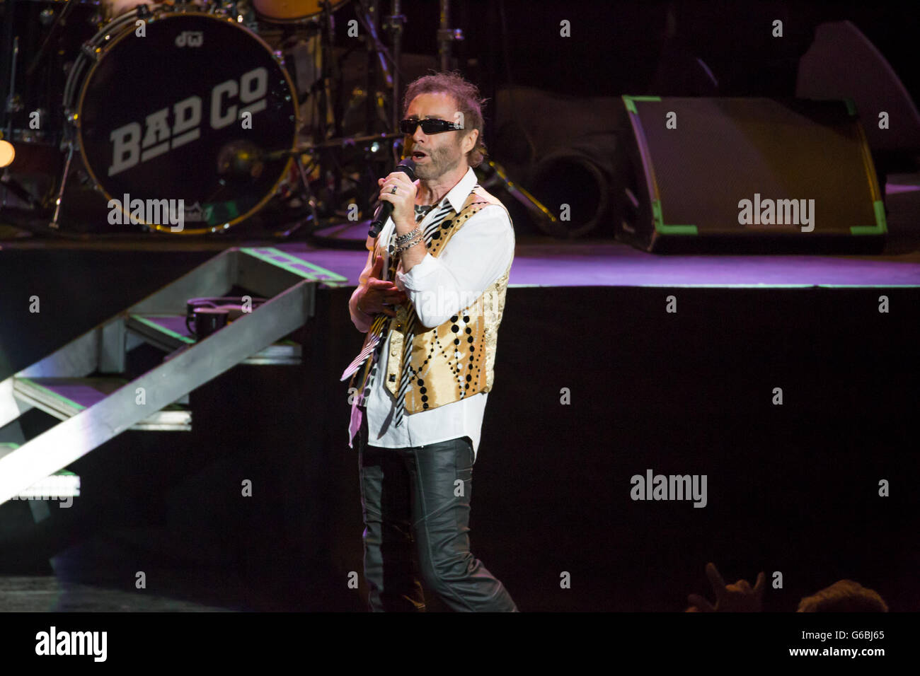 Clarkston, Michigan, USA. 22nd June, 2016. PAUL RODGERS of BAD COMPANY performing on the ''One Hell Of A Night Tour'' at DTE Energy Music Theatre in Clarkston, MI on June 22nd 2016 © Marc Nader/ZUMA Wire/Alamy Live News Stock Photo