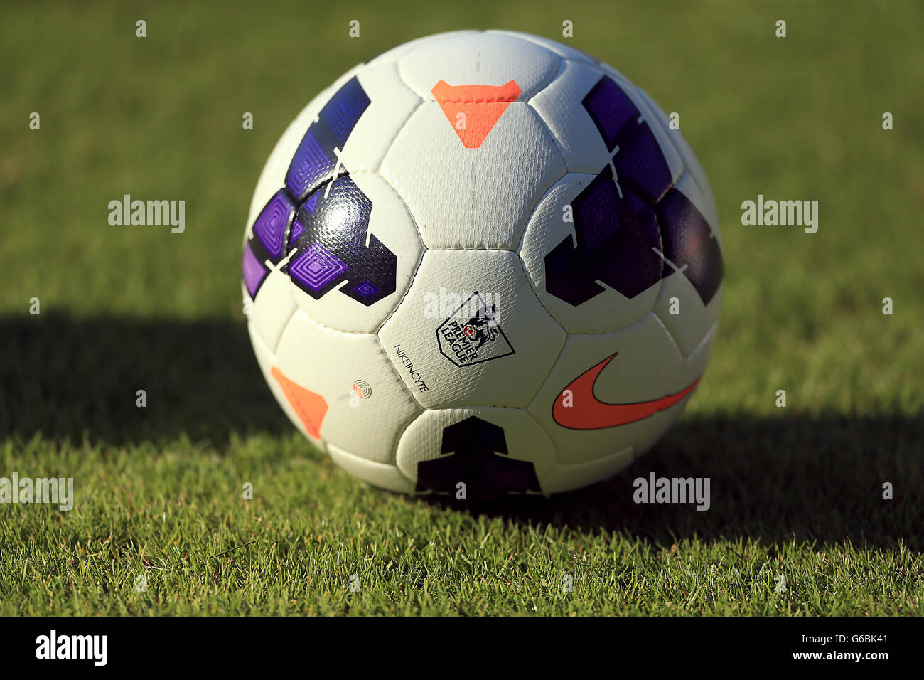Soccer - Pre-Season Friendly - West Bromwich Albion v Genoa - New Bucks Head Stadium. Detail of a match ball Stock Photo