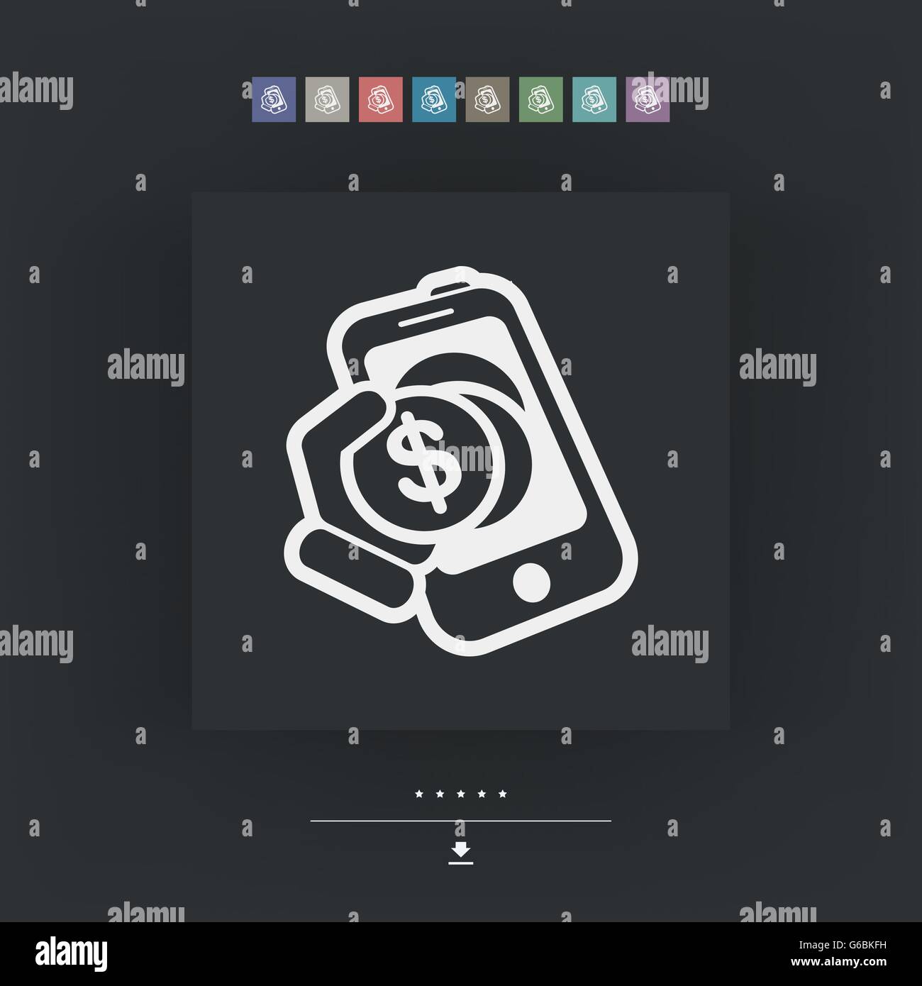 Mobile bank iconMobile bank icon Stock Vector Image & Art - Alamy