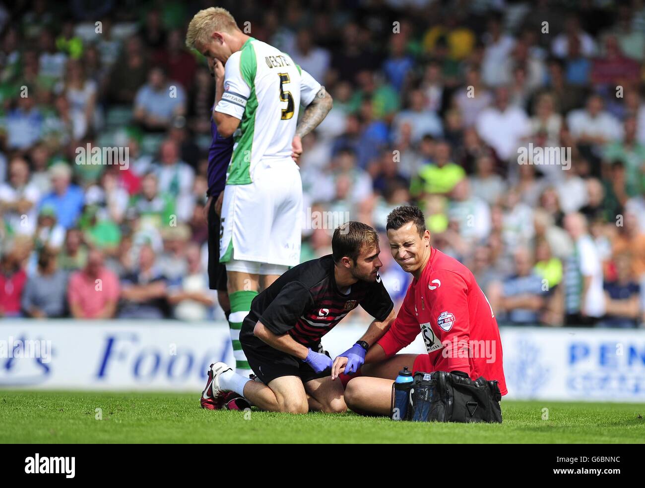 Yeovil Town's Mark Stech during the Sky Bet Championship match at Huish Park, Yeovil. PRESS ASSOCIATION Photo. Picture date: Saturday August 10, 2013. See PA story SOCCER Yeovil. Photo credit should read: PA Wire. Stock Photo