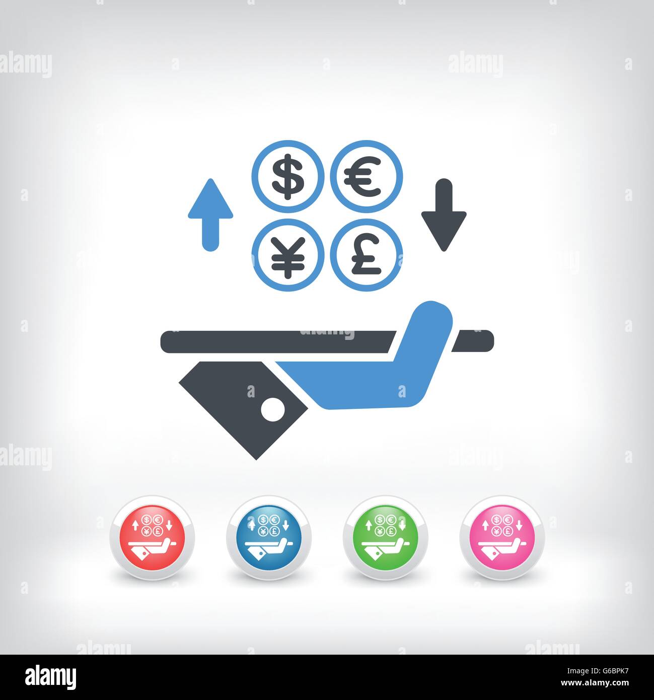 Foreign currency exchange Stock Vector