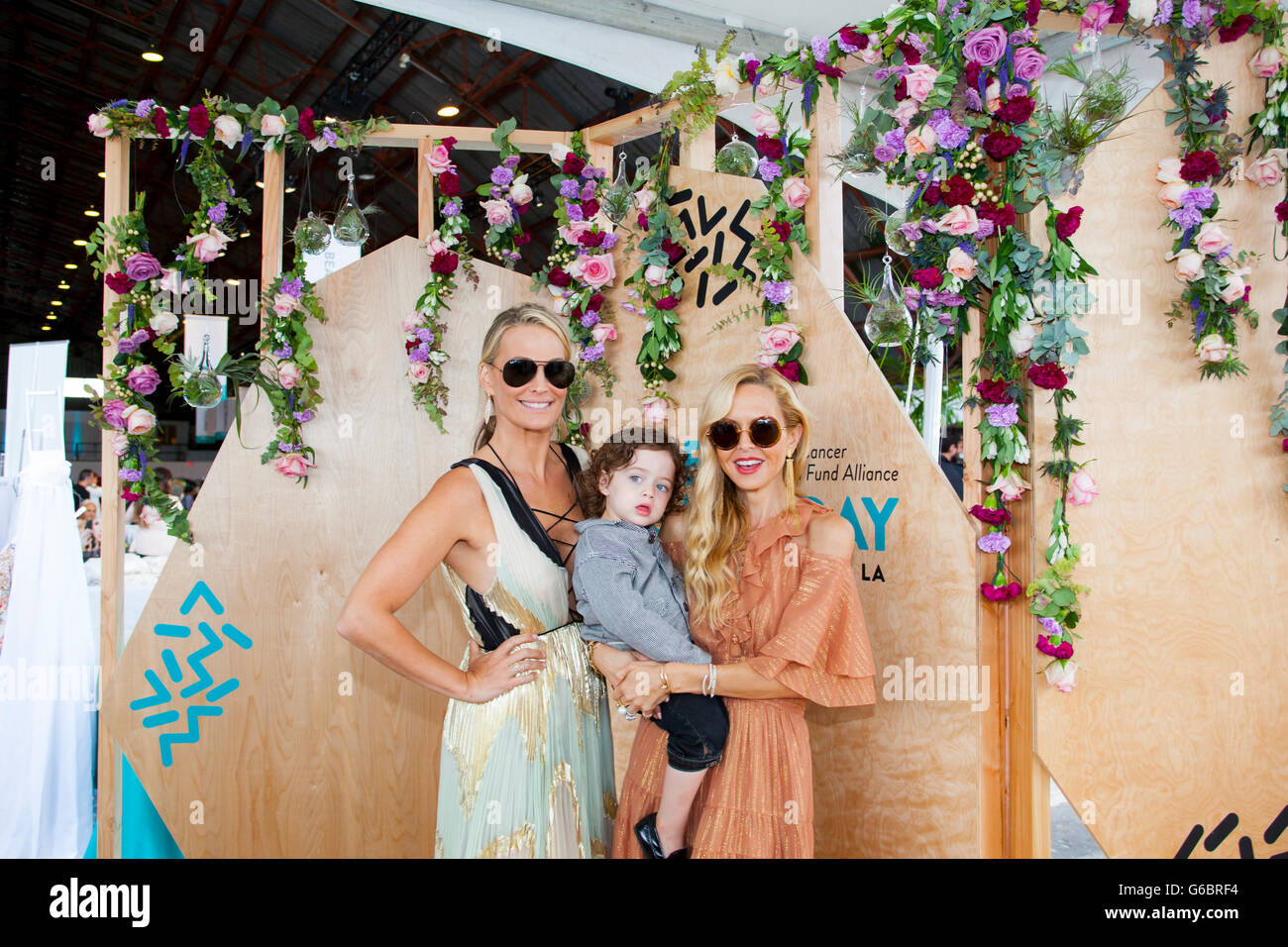 SANTA MONICA, CA - JUNE 11: Molly Sims and Rachel Zoe attend Ovarian Cancer Research Fund Alliance's 3rd Annual Super Saturday Stock Photo