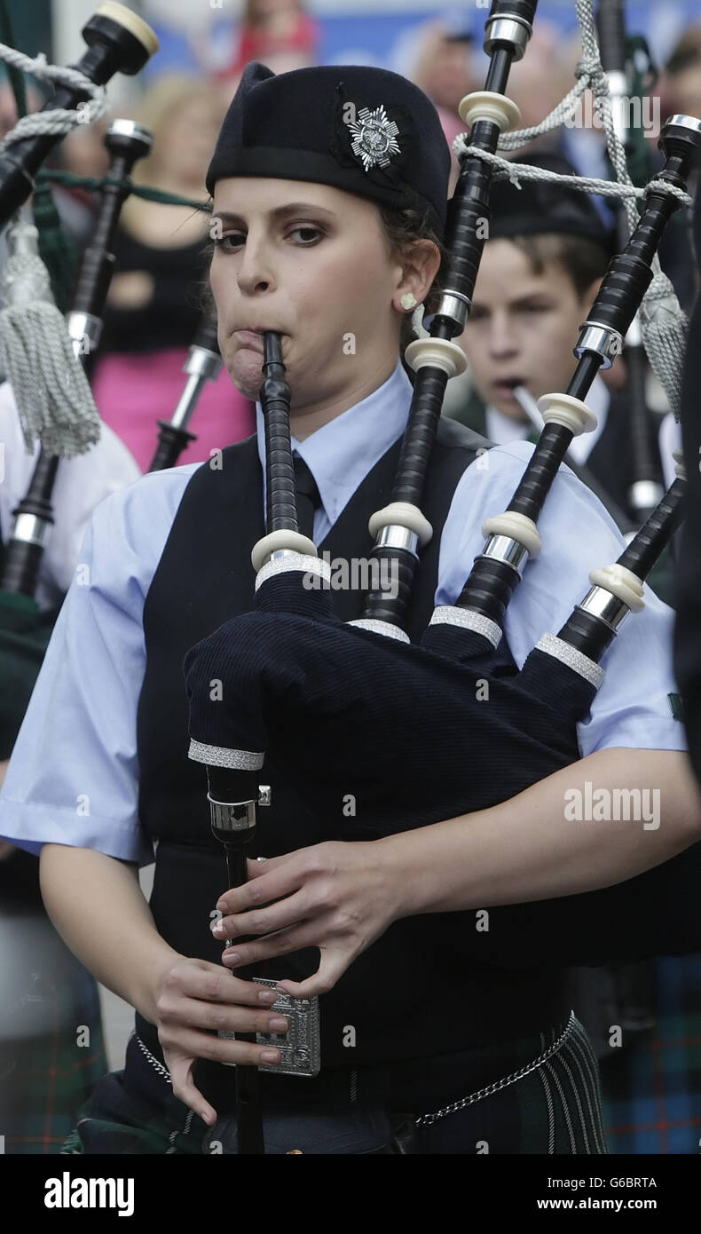 World Pipe Band Championships Stock Photo Alamy