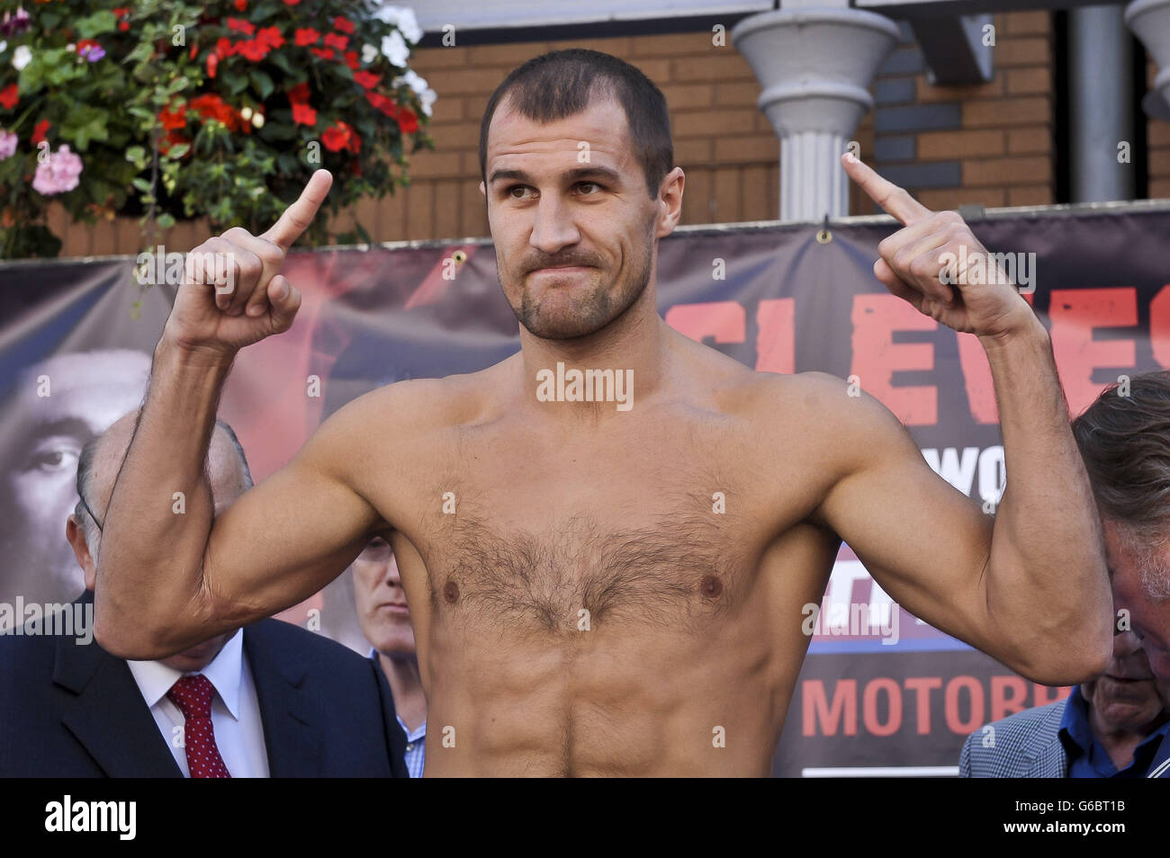 Boxing - WBO Light Heavyweight Title - Nathan Cleverly v Sergey Kovalev - Weigh In - Cardiff Stock Photo