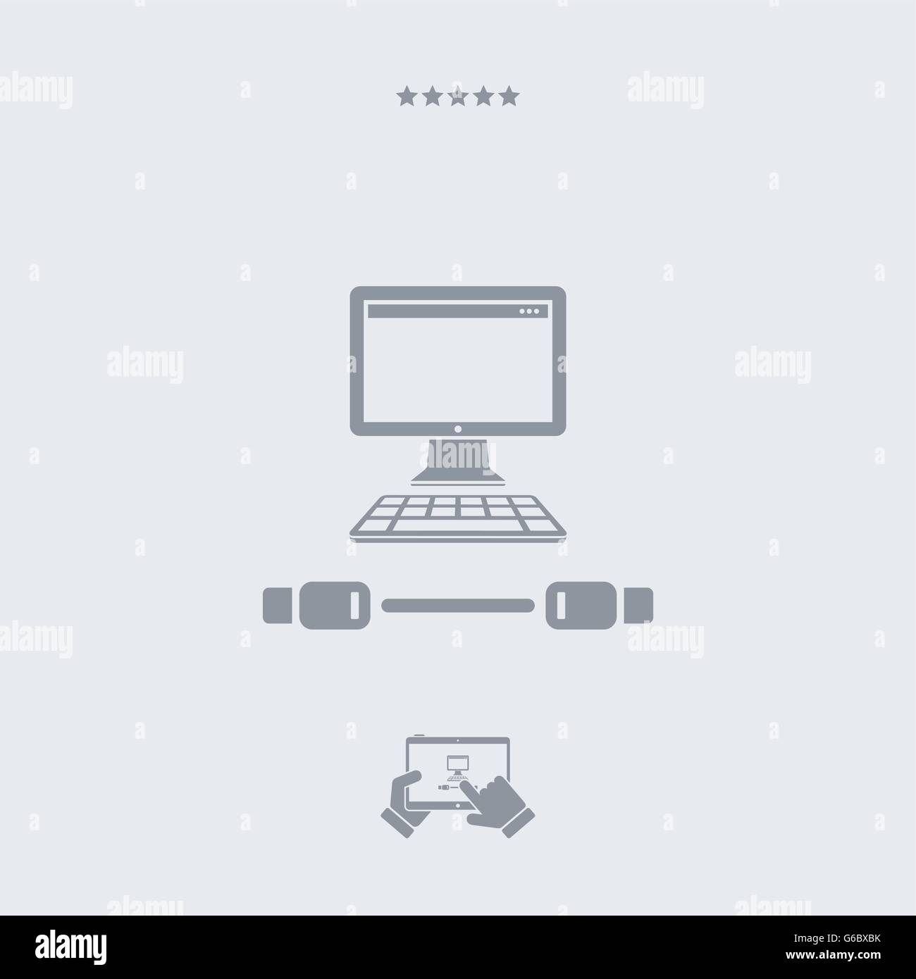 Computer cable icon, computer cable vector, computer cable symbol ...