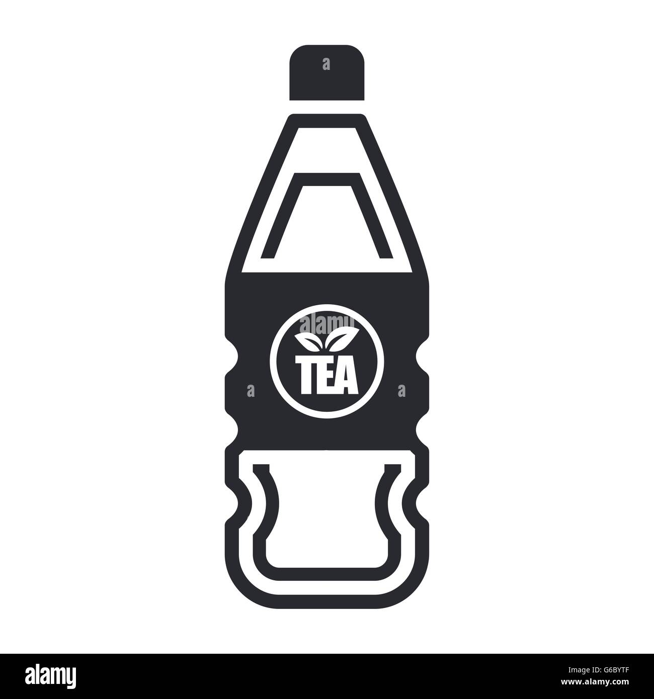 Vector illustration of single isolated tea bottle Stock Vector Image ...