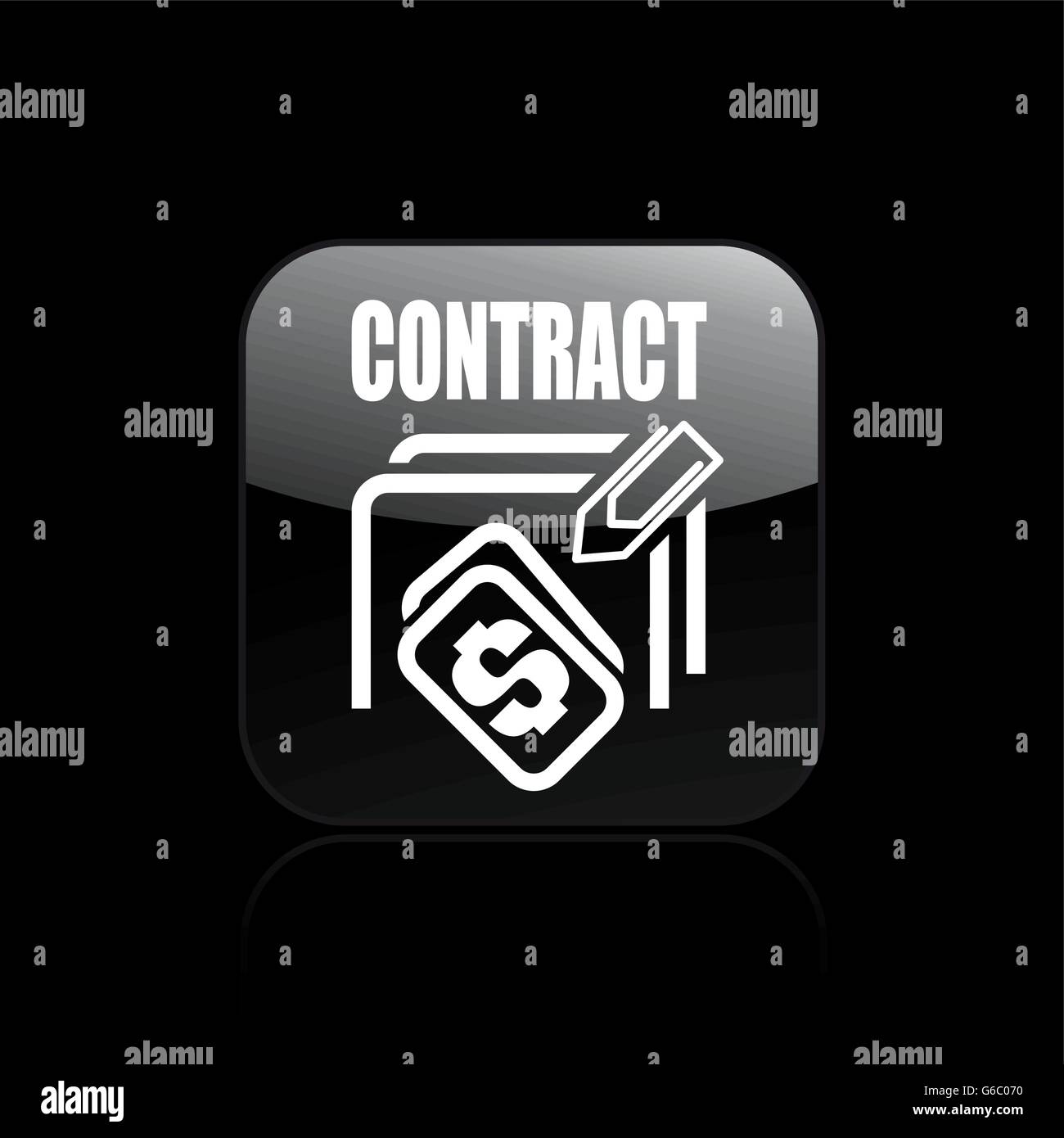 Vector illustration of contract icon Stock Vector Image & Art - Alamy