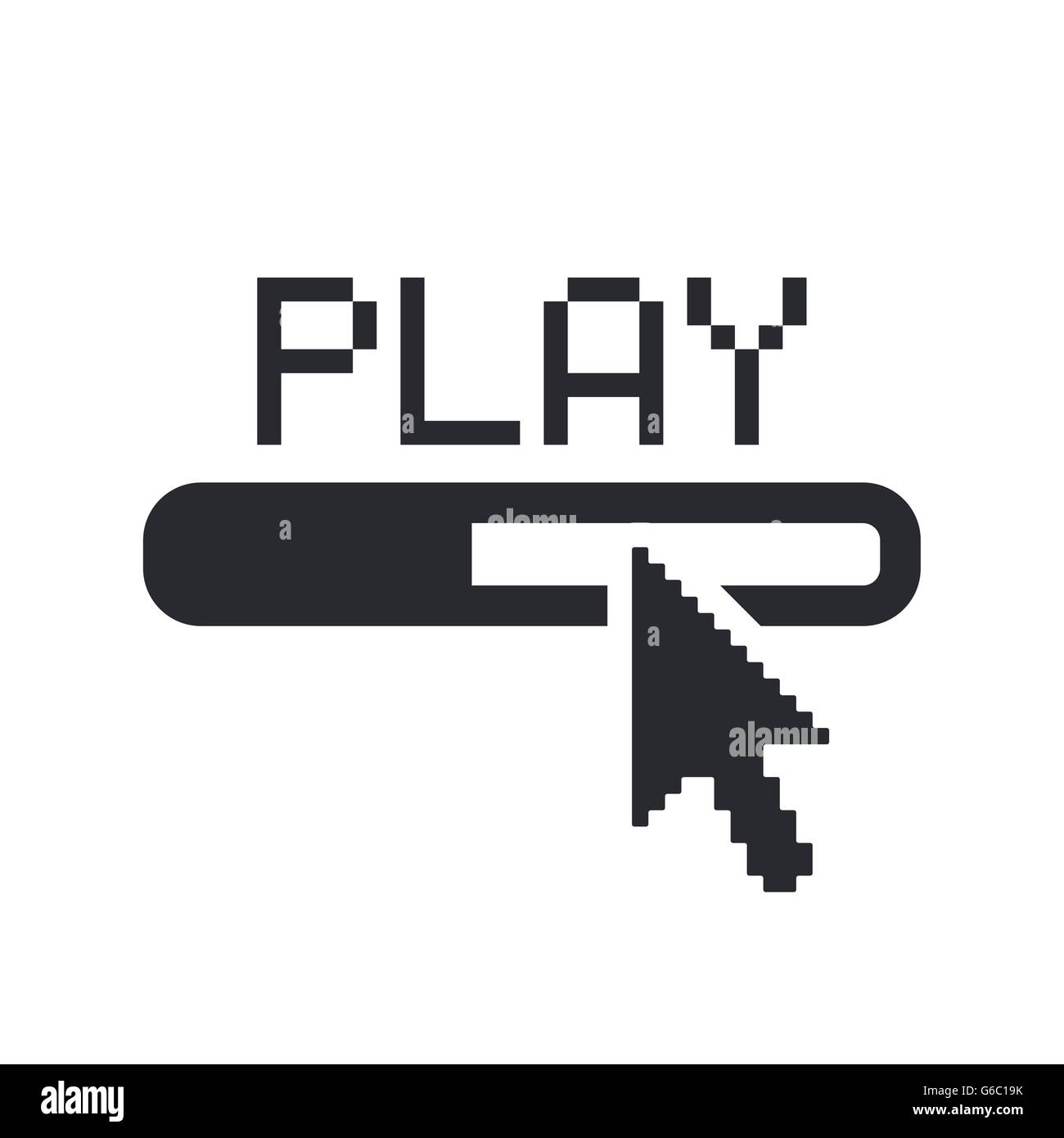 Vector illustration of single isolated of player icon icon Stock Vector ...