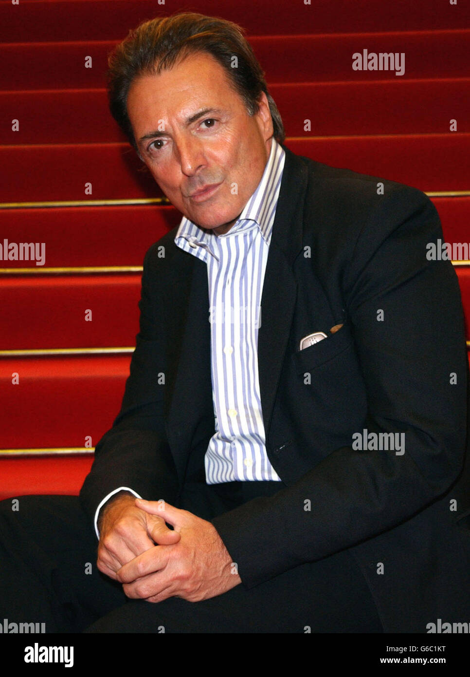 Actor Armand Assante arrives at the Palais de Festival for the Premiere of his film 'Citizen Verdict' during the 56th Cannes film Festival in Cannes, France. Stock Photo