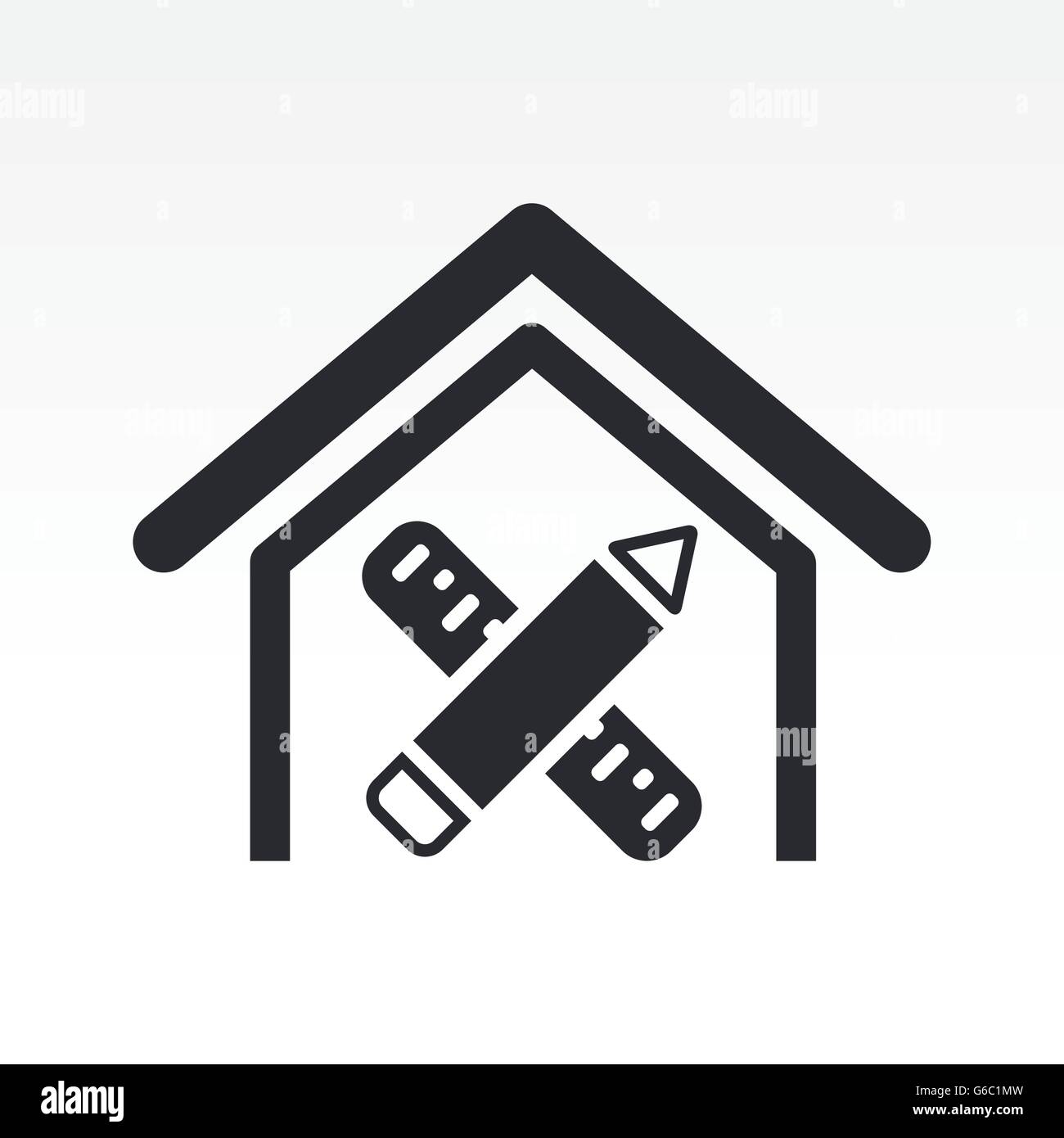 Vector illustration of single isolated interior design icon Stock ...