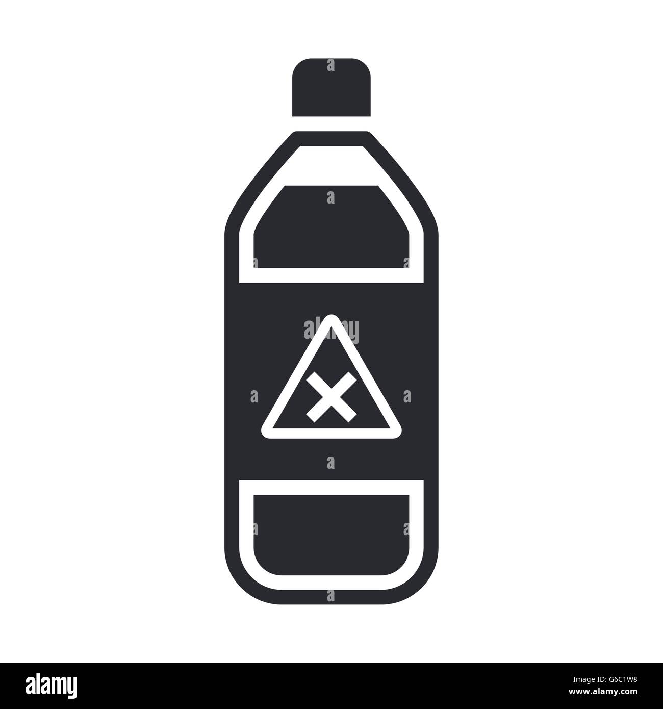 Vector illustration of single isolated poison bottle icon Stock Vector ...