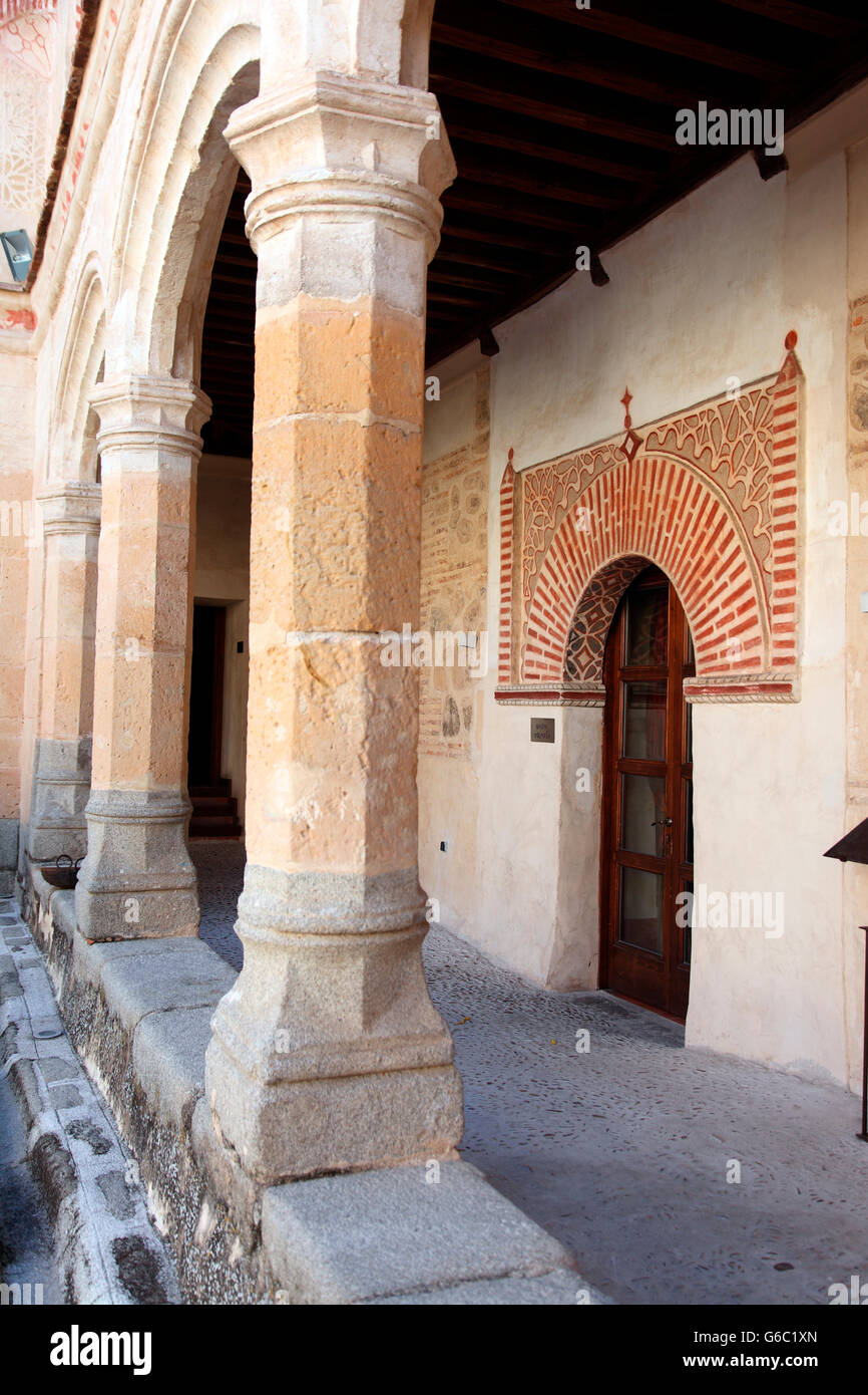 Moorish doorway in Segovia Stock Photo