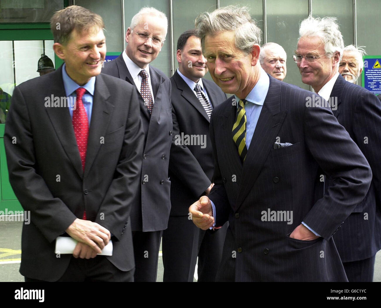 The Prince of Wales arrives at Customs and Excise greeted by Graham Hooker, (left) Regional Head of Customs, to be given a behind the scenes tour of the operation at the port at Dover. * The Prince of Wales today saw how Britain was spearheading the fight against drug smuggling when he toured one of the country's busiest ports. Charles was given a behind the scenes look at customs operations at Dover's Eastern Docks, where officers work on the front line stopping and searching vehicles and people arriving from France. Stock Photo