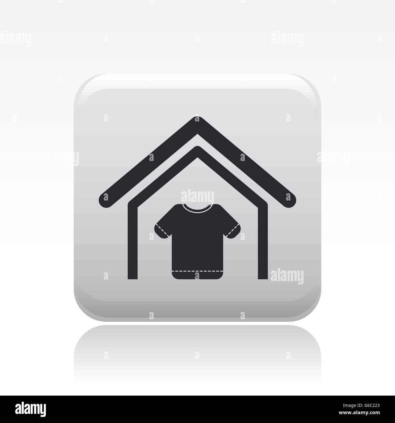 Vector illustration of single isolated clothing store icon Stock Vector ...