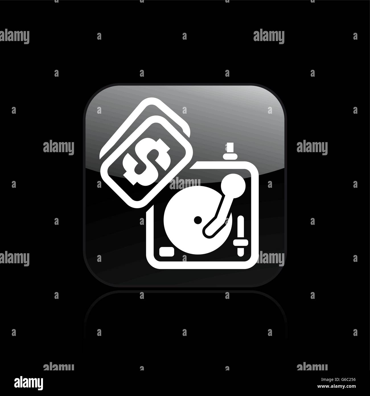 Vector illustration of single isolated dj price icon Stock Vector Image ...