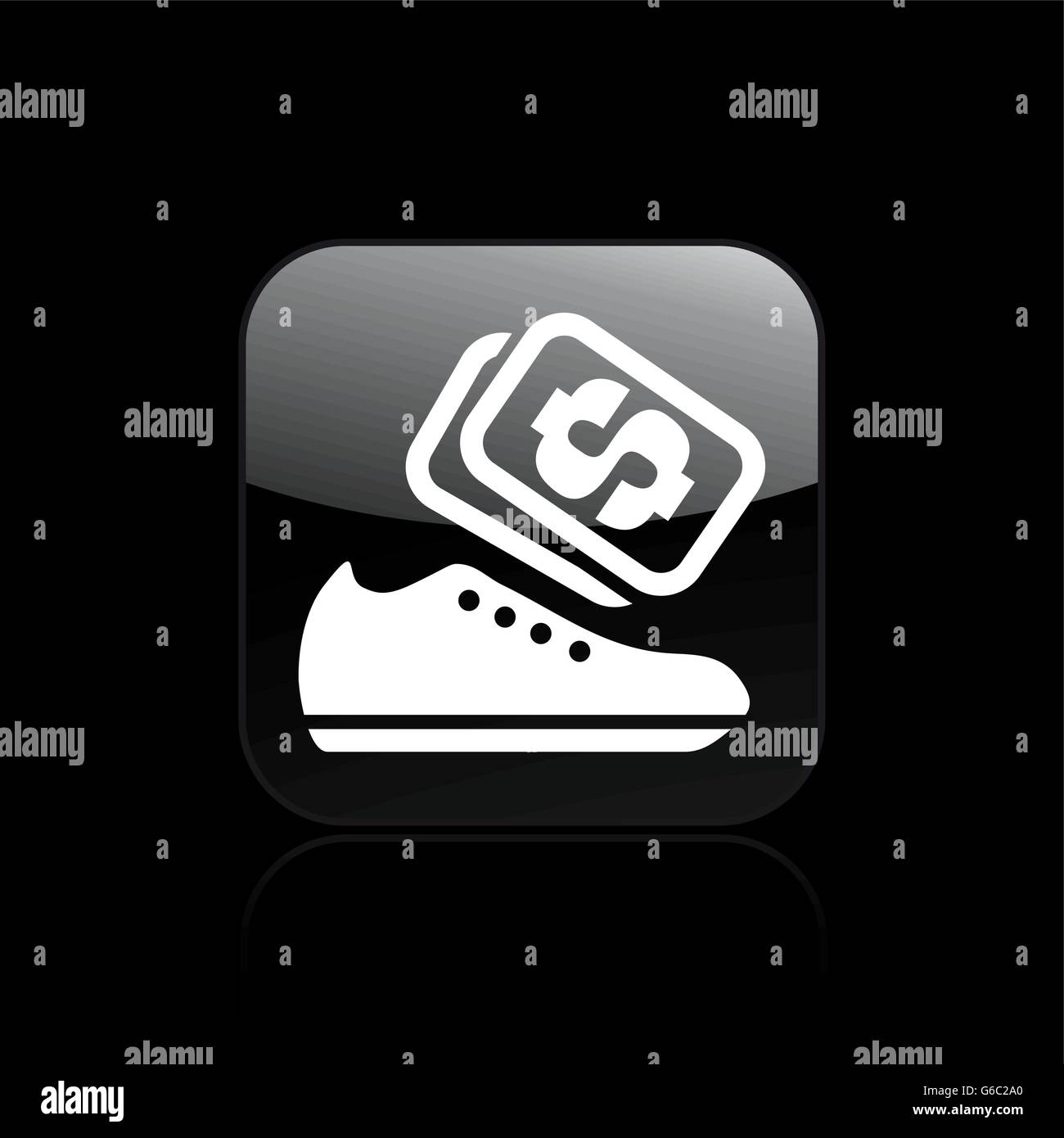 Vector illustration of single isolated shoes store icon Stock Vector ...