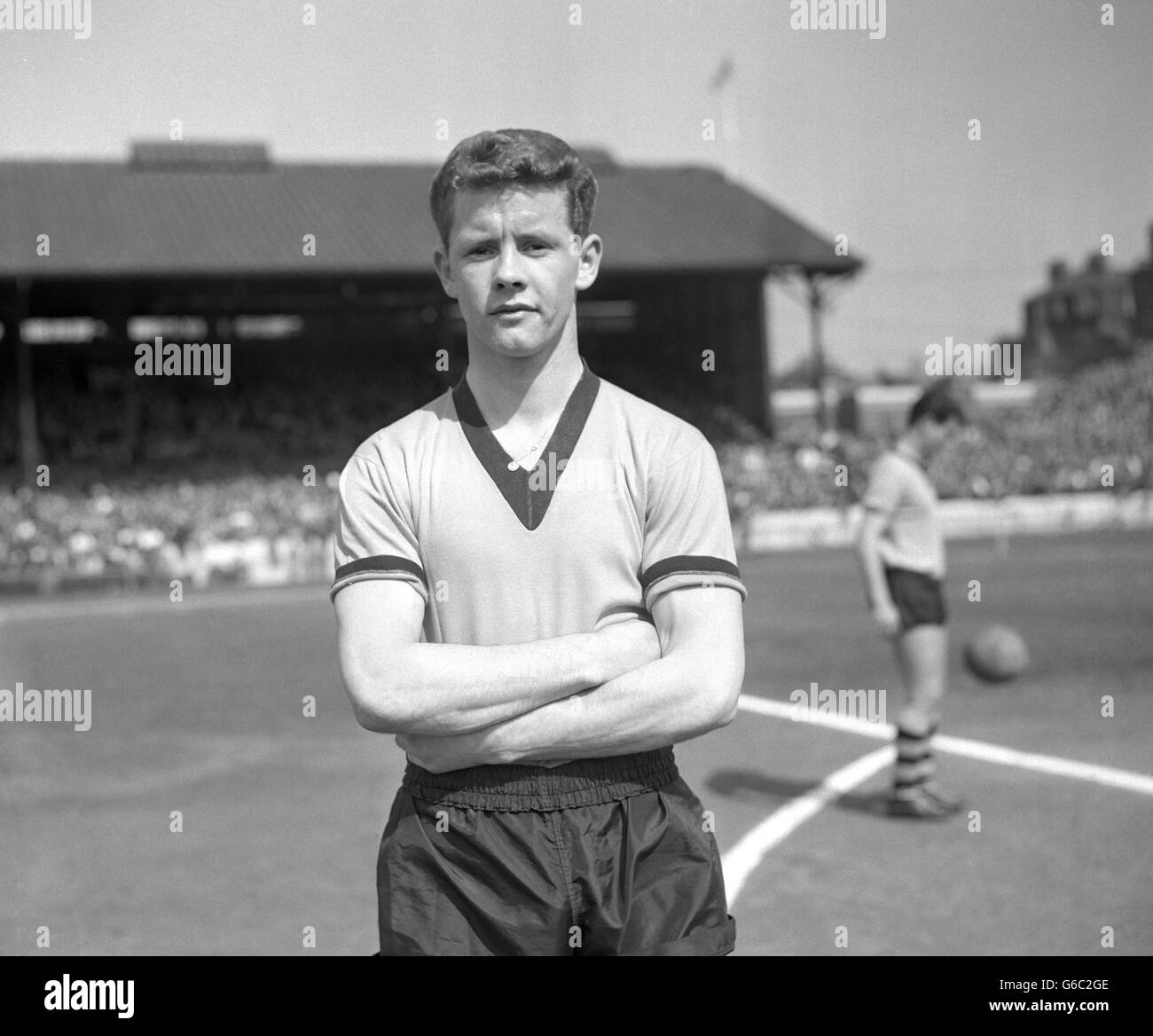 Soccer - First Division - Wolverhampton Wanderers centre forward Barry Stobart Stock Photo