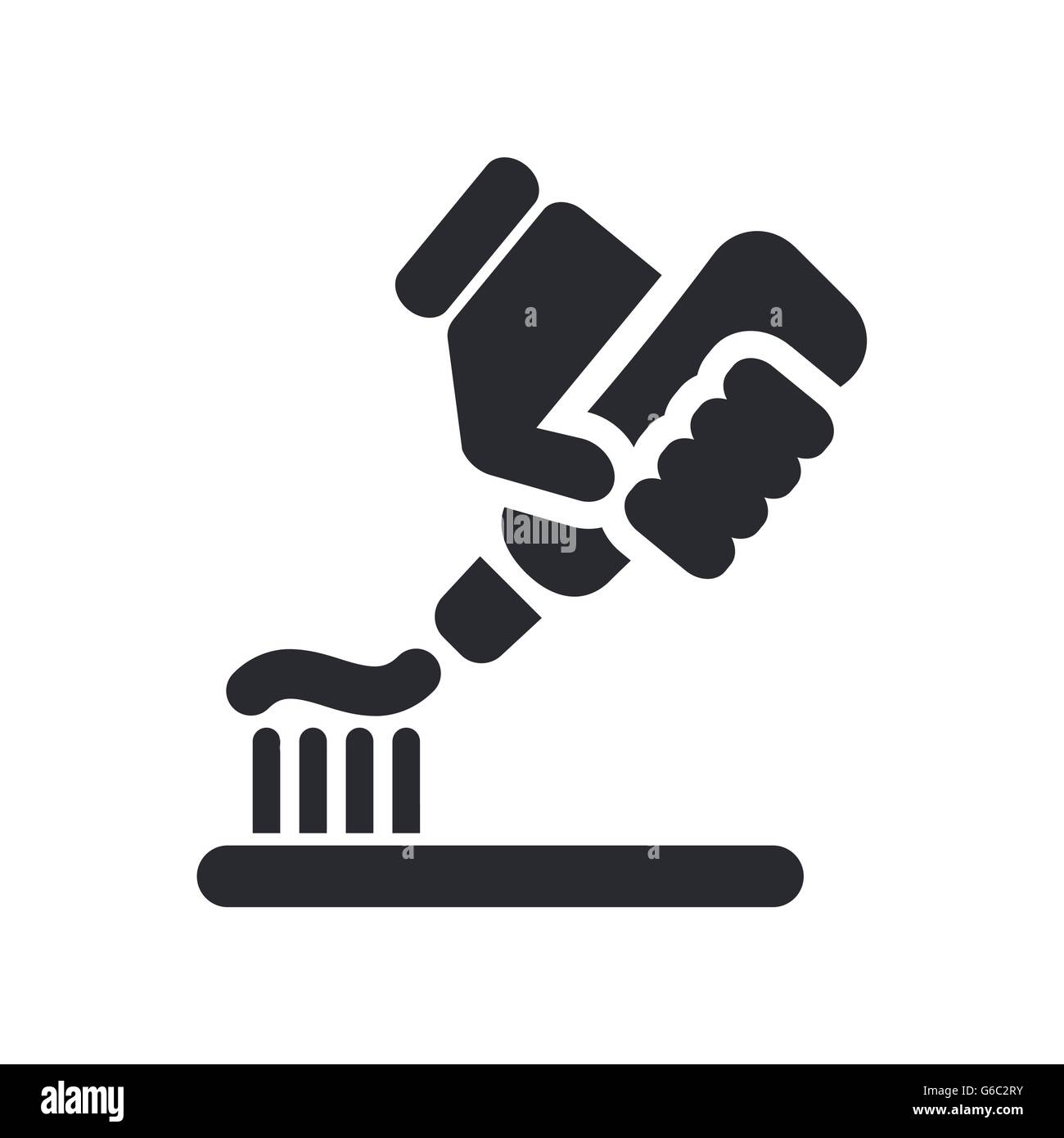 Vector illustration of single isolated toothpaste icon Stock Vector ...
