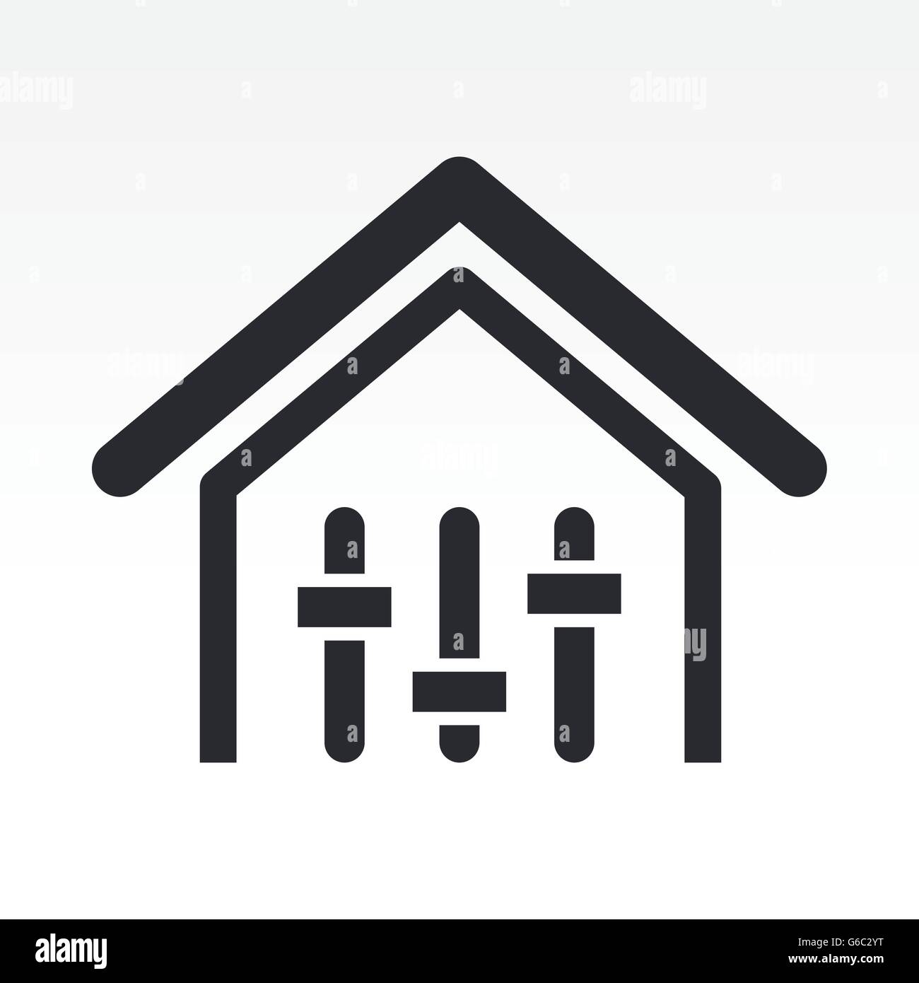 Vector illustration of single isolated mixer house icon Stock Vector ...
