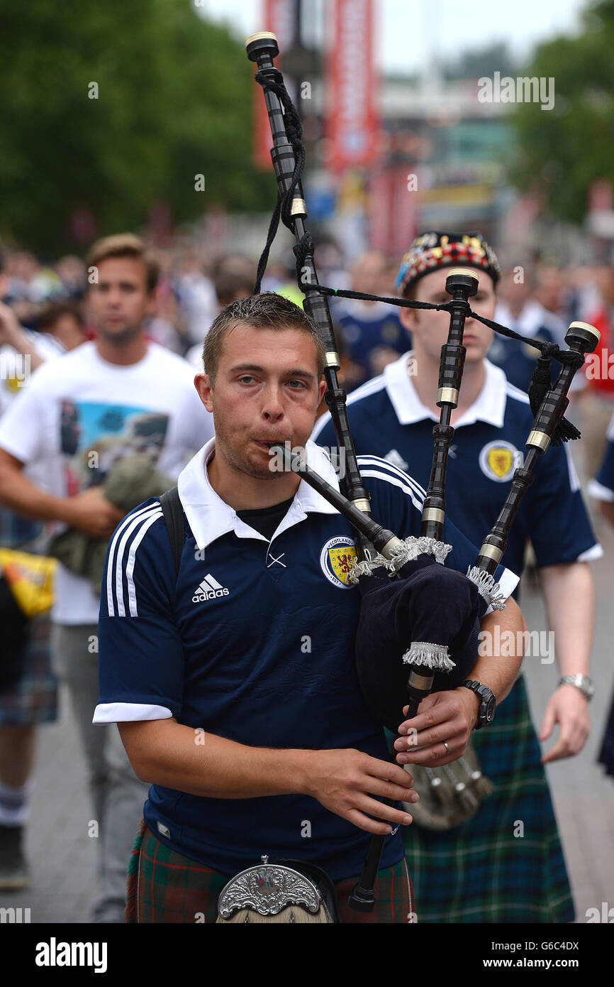 Soccer - Vauxhall International Friendly - England v Scotland - Wembley Stadium Stock Photo