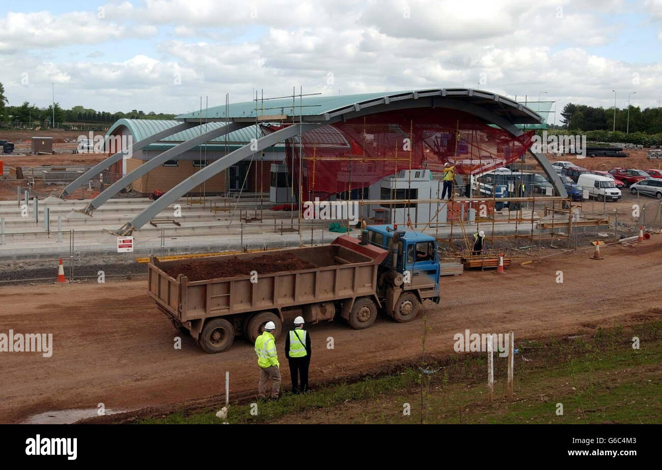 M6 motorway construction hi-res stock photography and images - Alamy