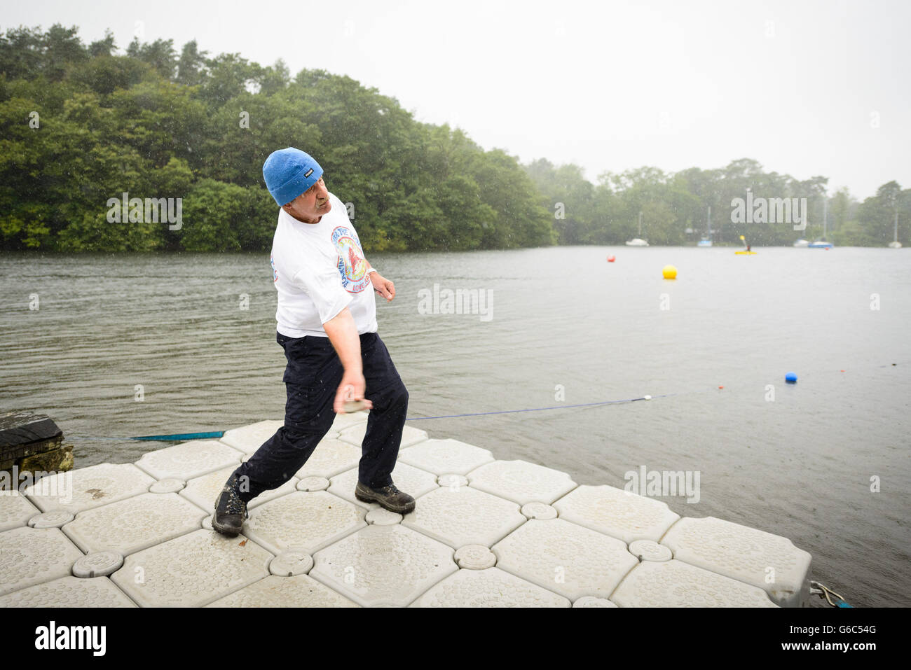 Current world record holder Ron Long competes during the National Stone ...