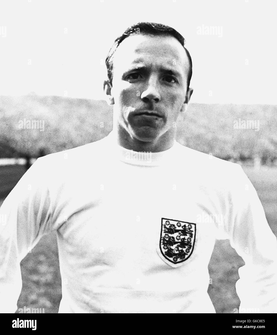 Nobby Stiles of Manchester United, a small in stature but very tough in tackling, is in the English touring team of 22 footballers and a probable for the World Cup which opens at Wembley on July 11. Stock Photo