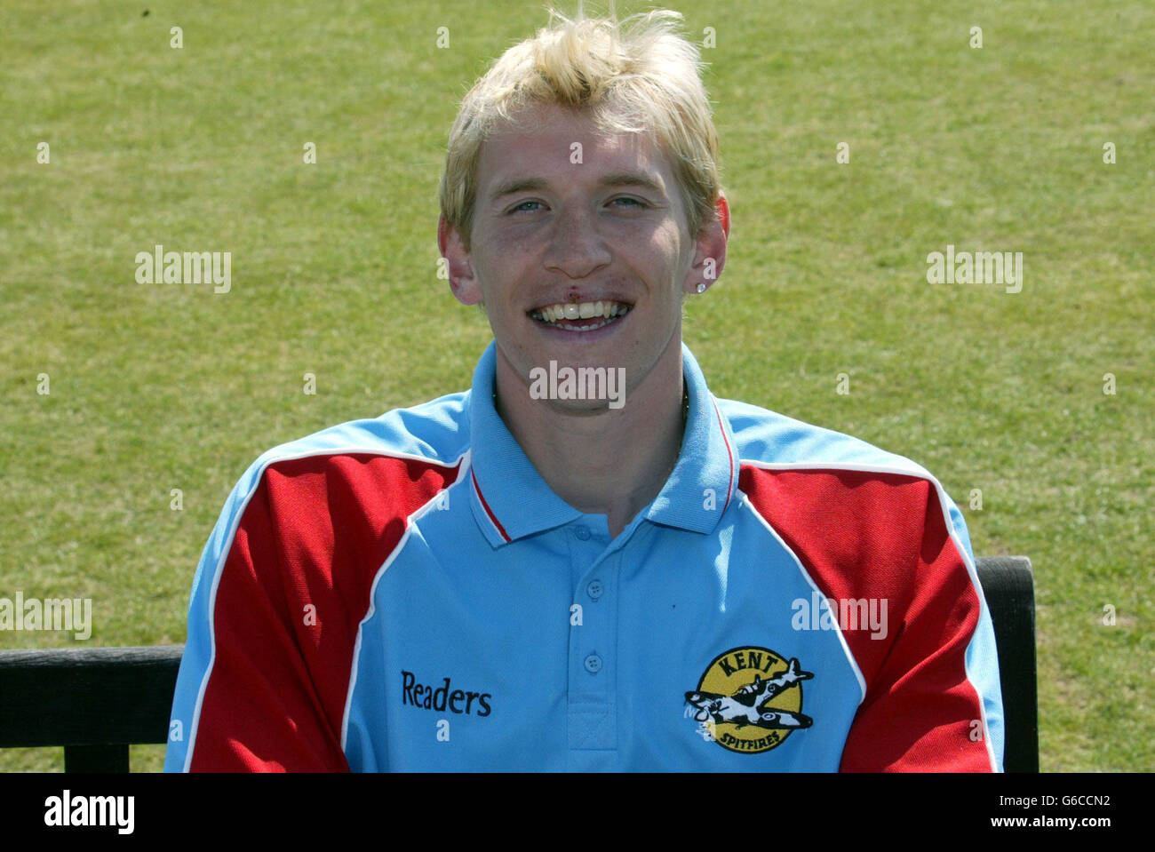 James Hewitt, Kent Cricket. James Hewitt, Kent County Cricket Club Photocall. Stock Photo