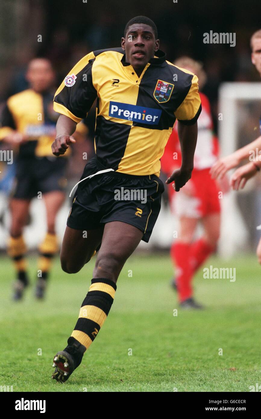 Soccer - Endsleigh League Division Three - Cambridge United V Leyton Orient. Trevor Benjamin, Cambridge Stock Photo