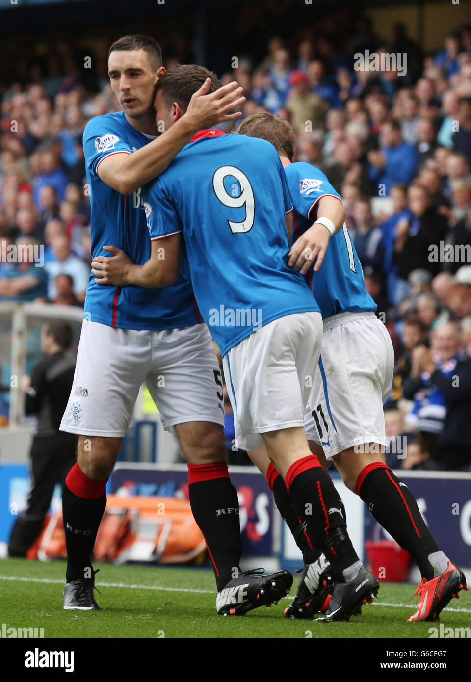 Rangers Nicky Clark celebrates his goal against East Fife during the ...