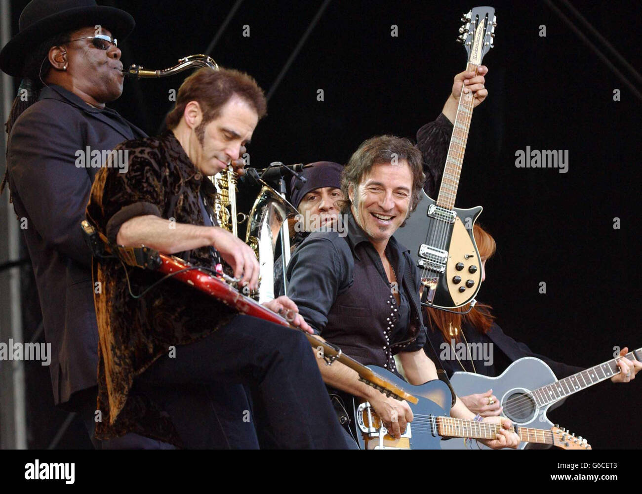 American rock legend Bruce Springsteen performs on stage at the Crystal ...