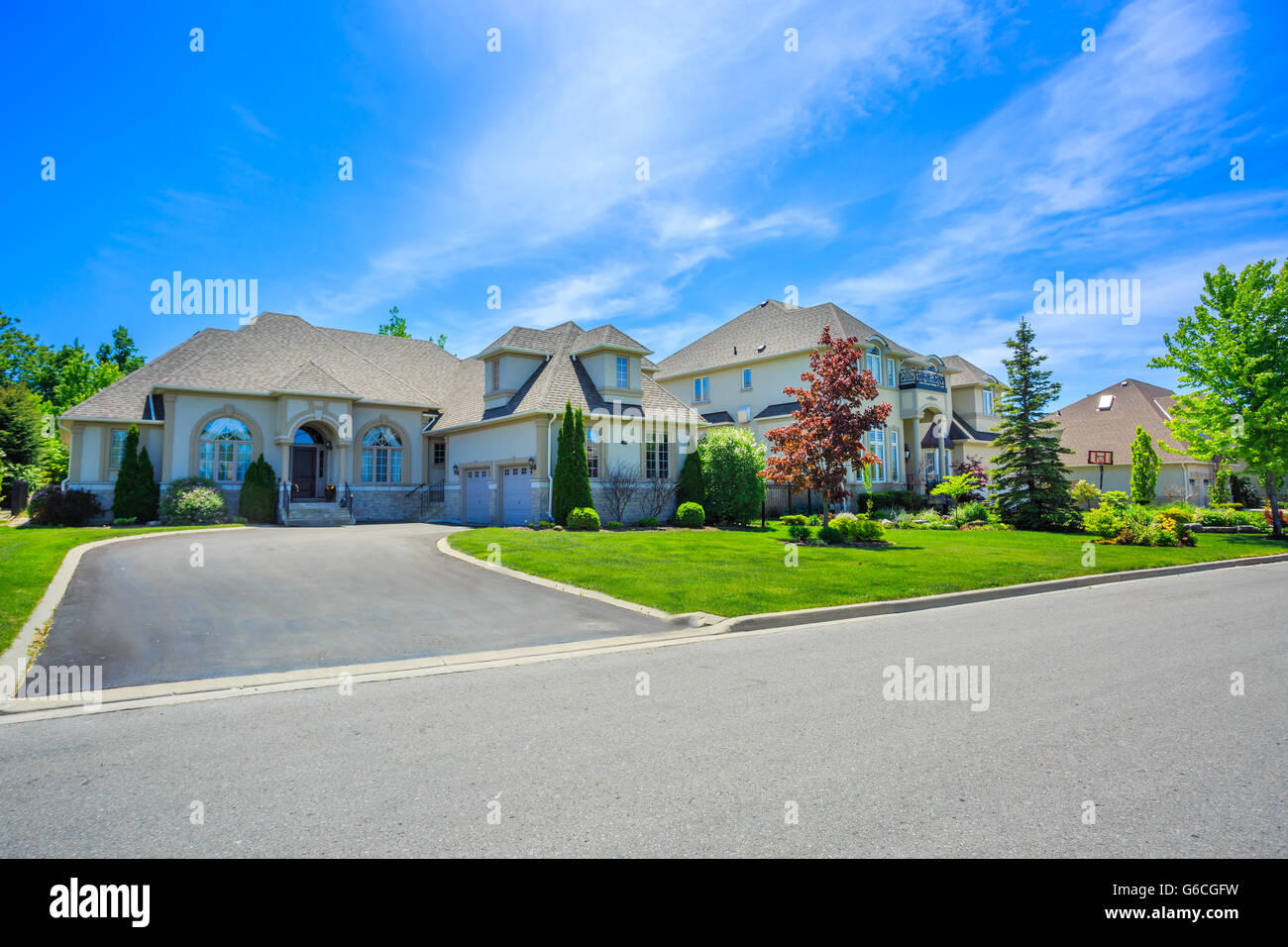 Luxury houses in North America Stock Photo